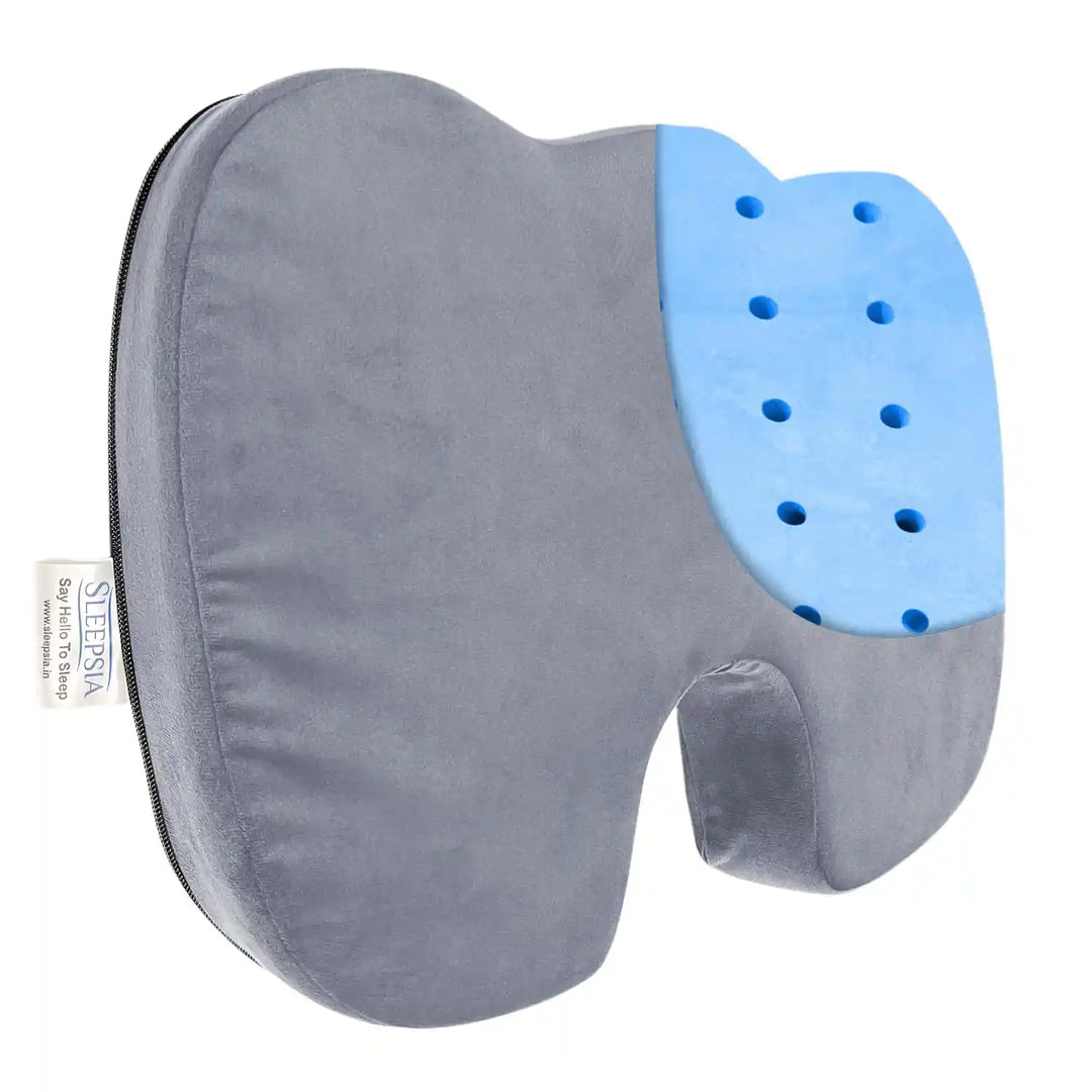 Coccyx Pillow with Ventilated Cooling Gel
