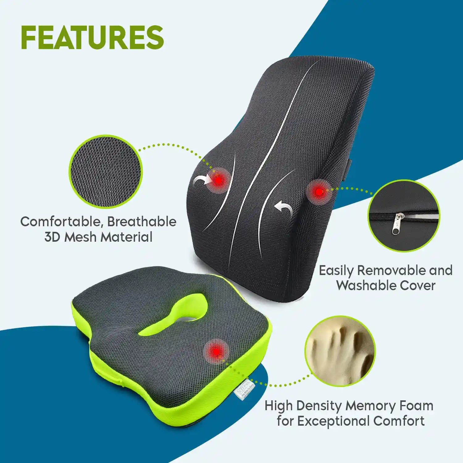 car seat cushion for back pain