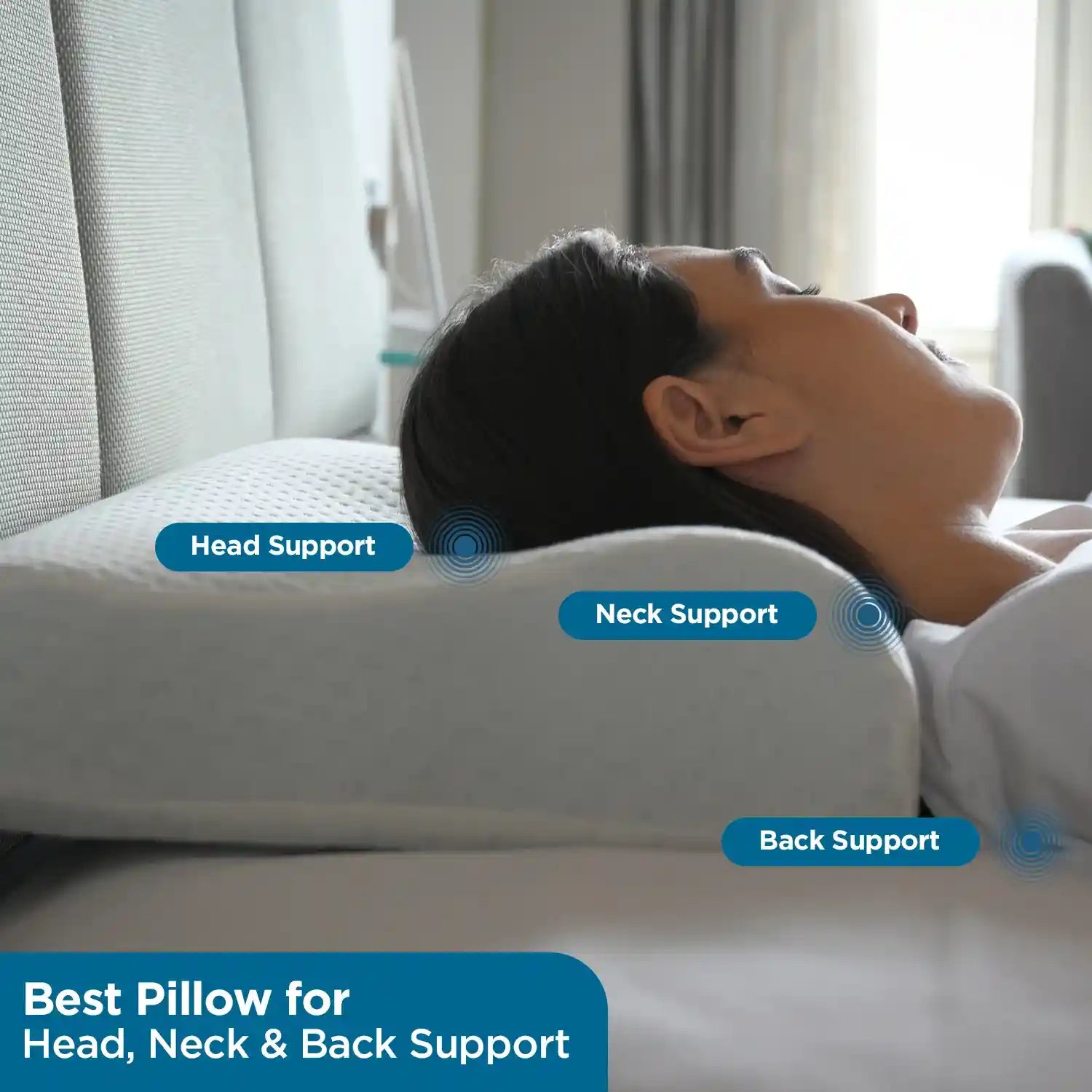 ventilated gel memory foam pillow