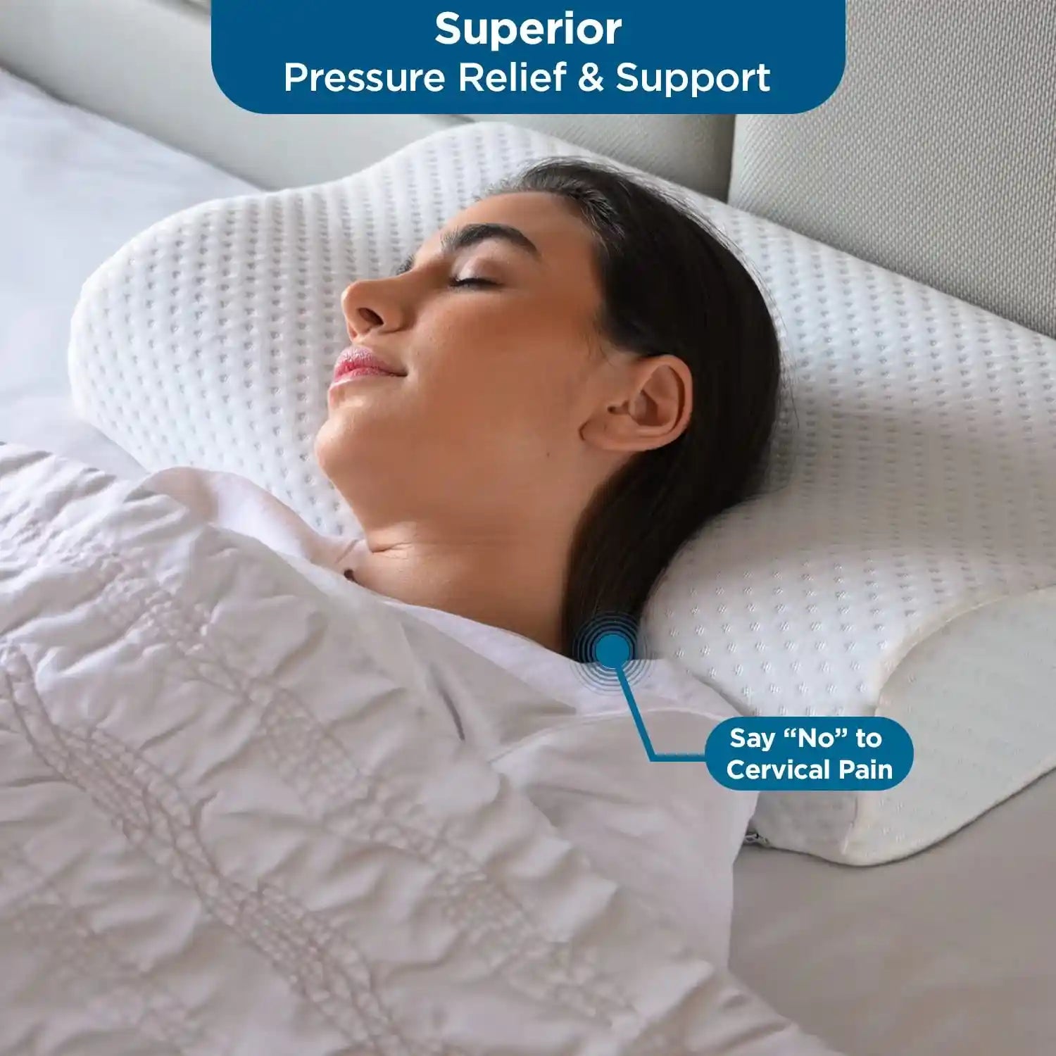 ventilated gel memory foam pillow