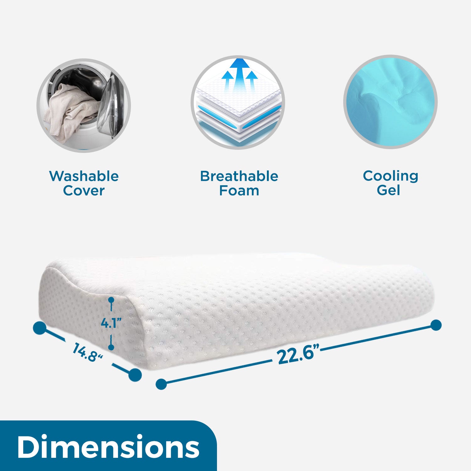 Contour Ventilated Memory Foam Pillow