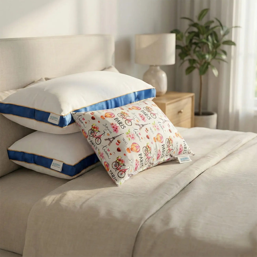 Family Pillow Set – Father, Mother & Kid Pillow (2 Microfiber + 1 Baby Pillow)