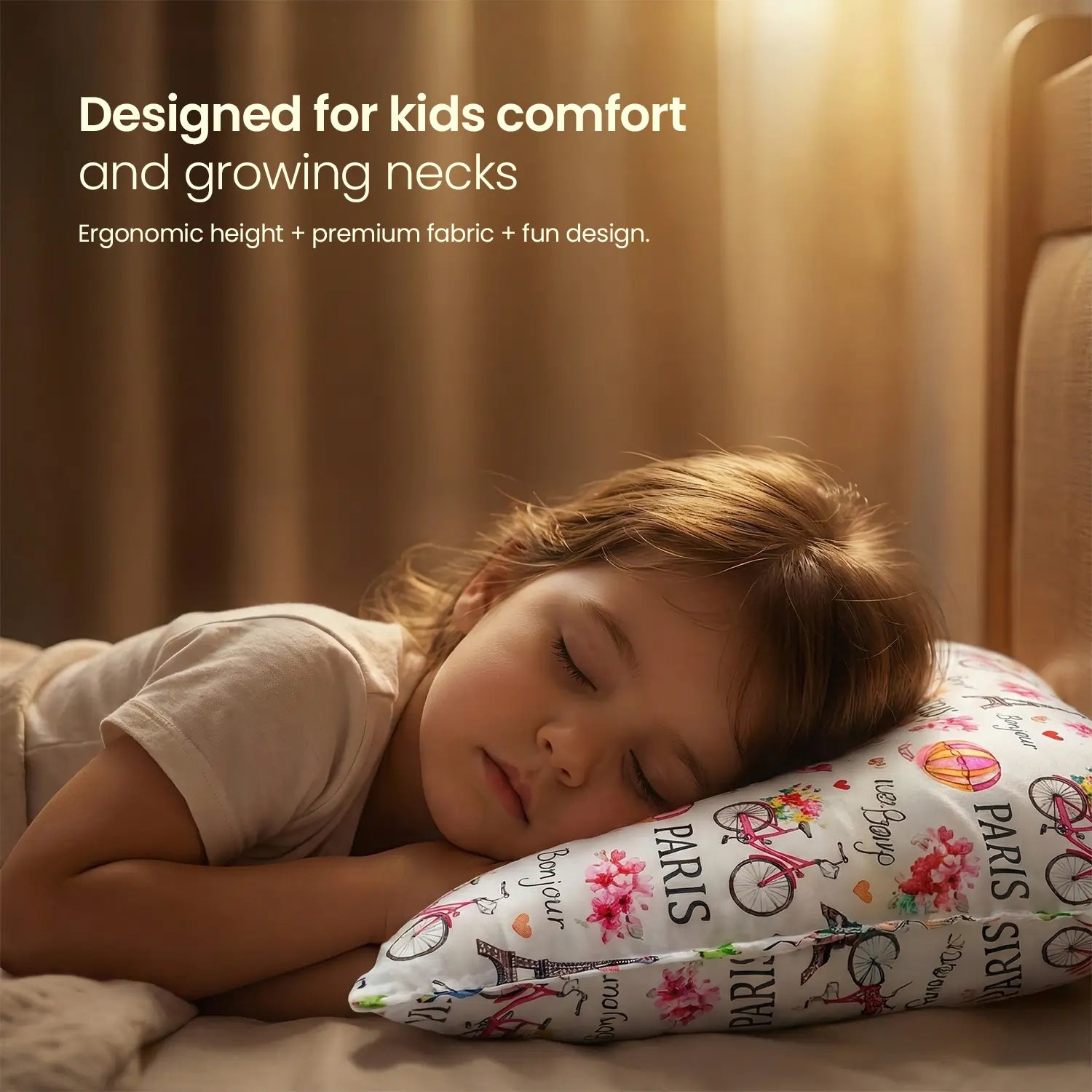 Family Pillow Set – Father, Mother & Kid Pillow (2 Microfiber + 1 Baby Pillow)