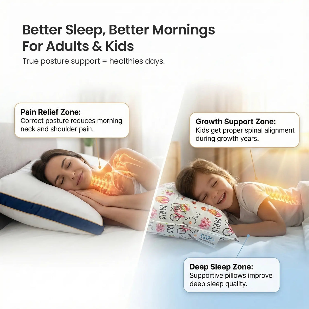 Pillo Set Load Buy Family Pillow Set with Baby Pillow Online | Couple Pillow ...
