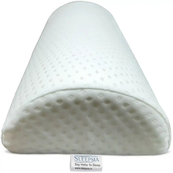 Half Moon Orthopedic Pillow for Leg Elevation, Back Support, Knee Relief & Sleep Positioning