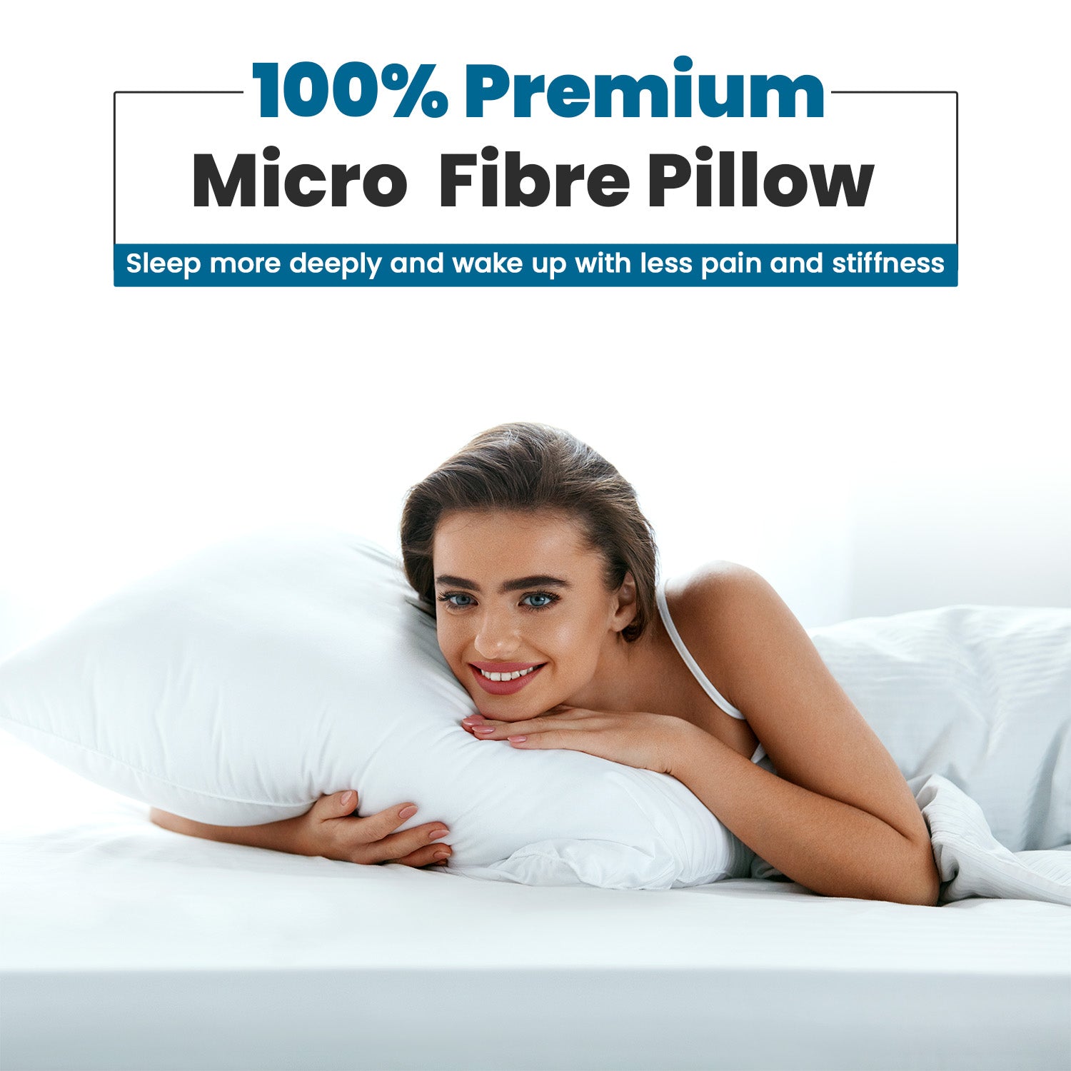 Sleepsia Hotel Flenge Microfiber Bed Pillow