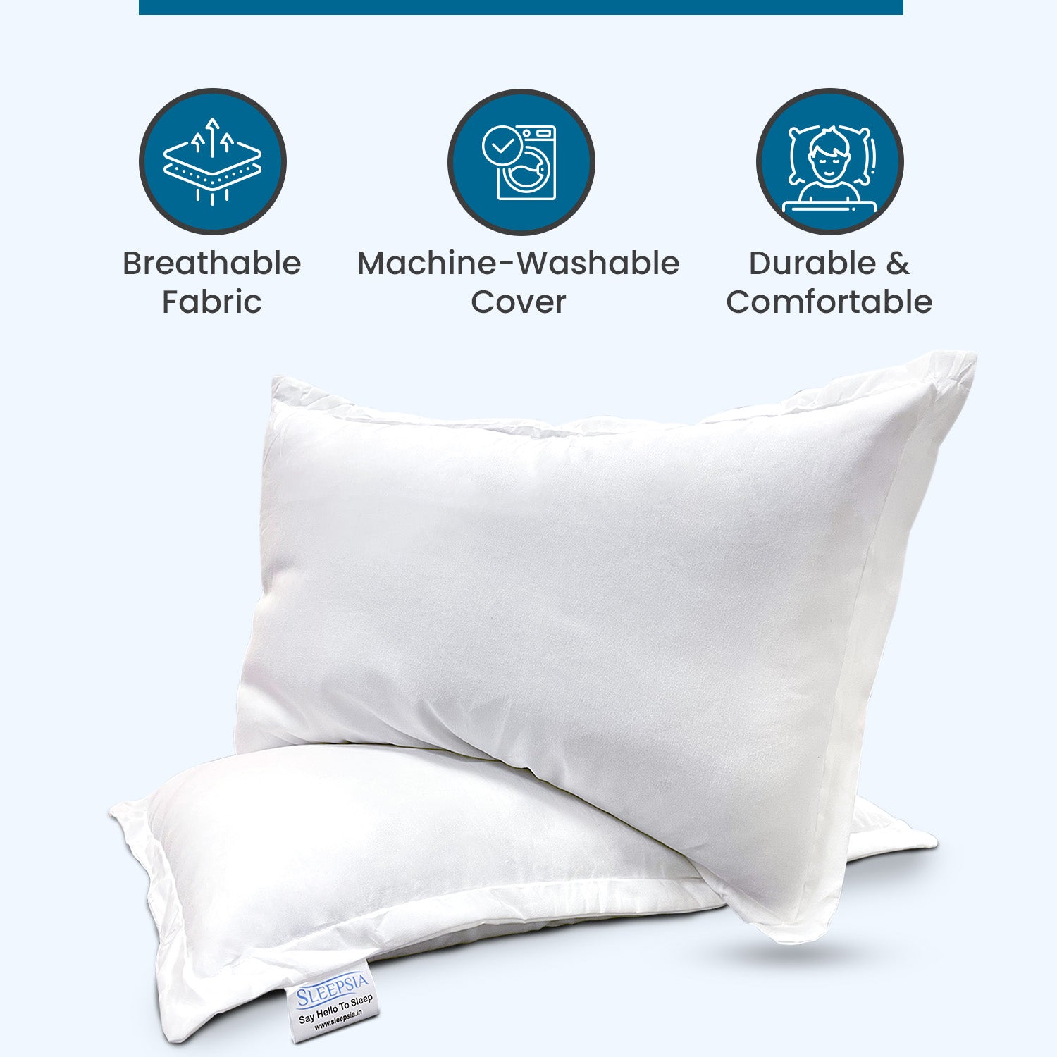 Sleepsia Hotel Flenge Microfiber Bed Pillow
