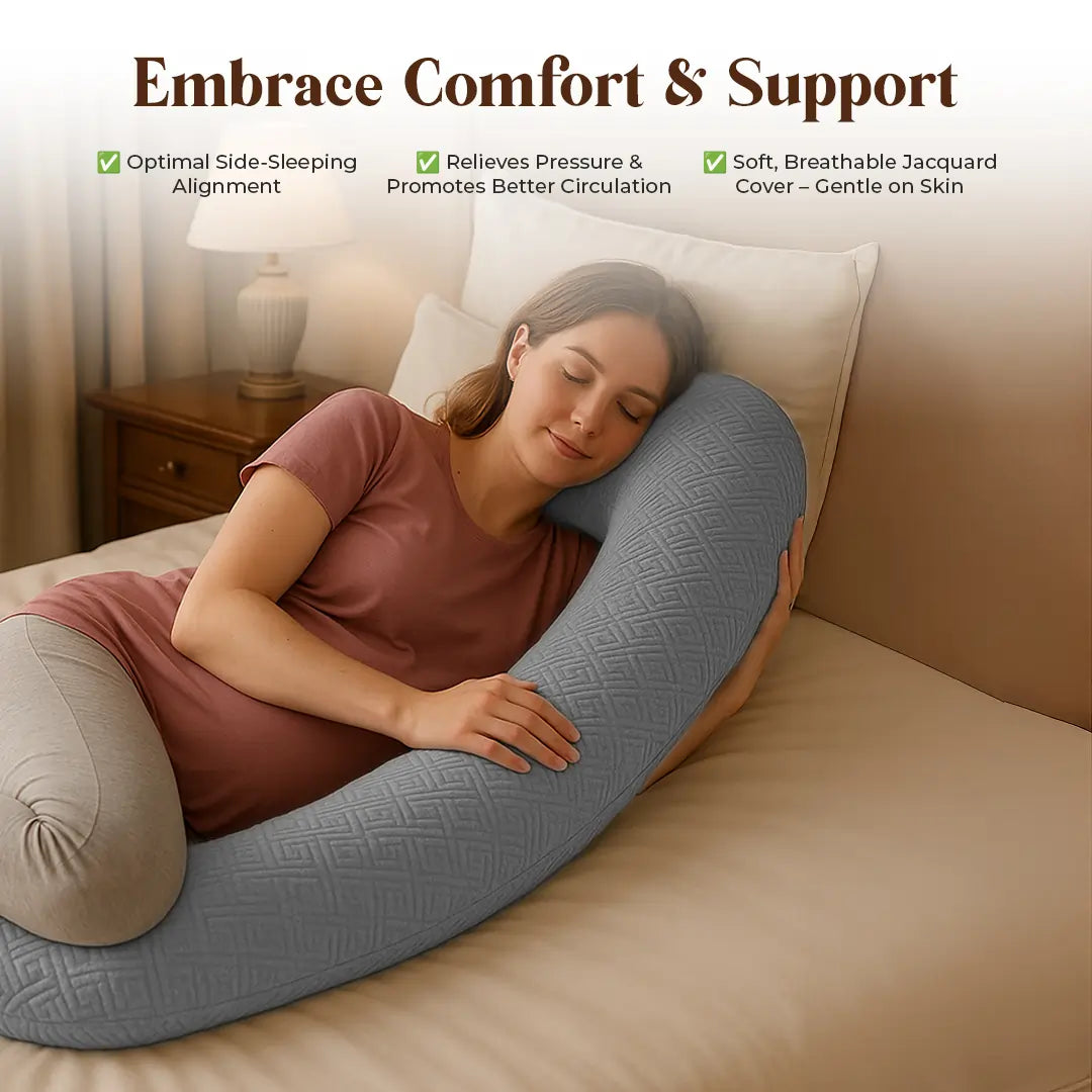 j shape pregnancy pillow