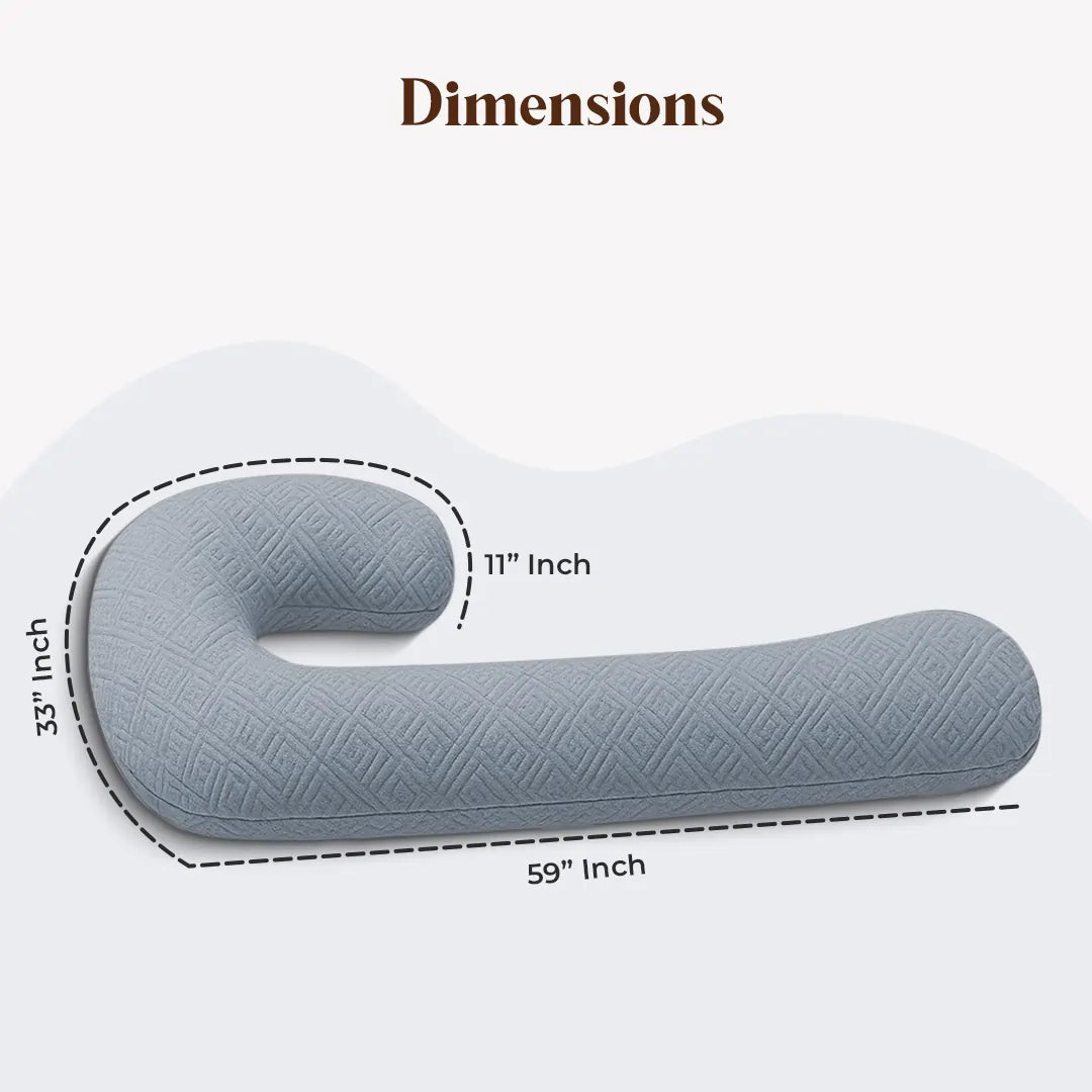 j shape pregnancy pillow