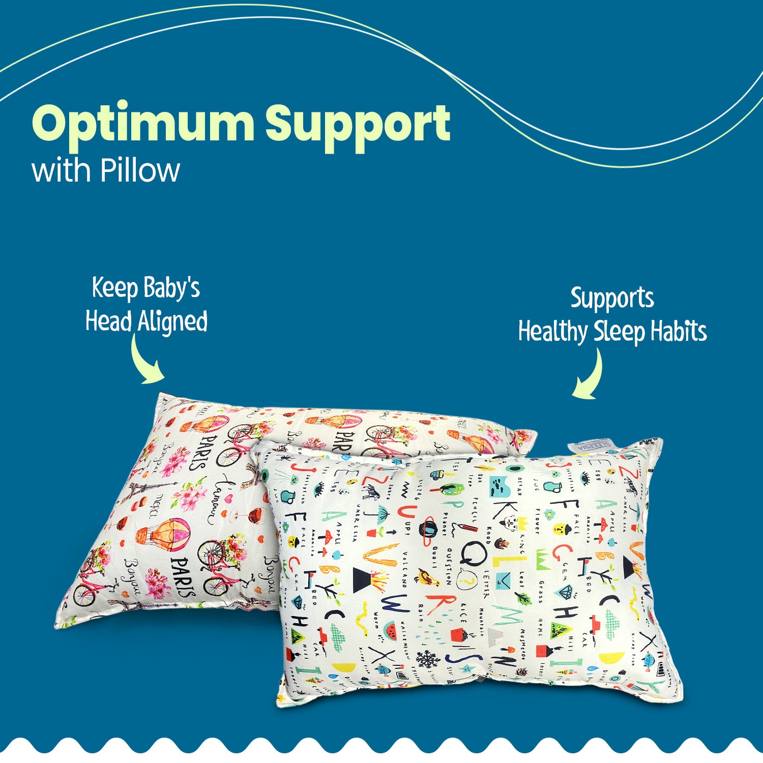 Sleepsia Microfiber Baby Pillow (Combo)