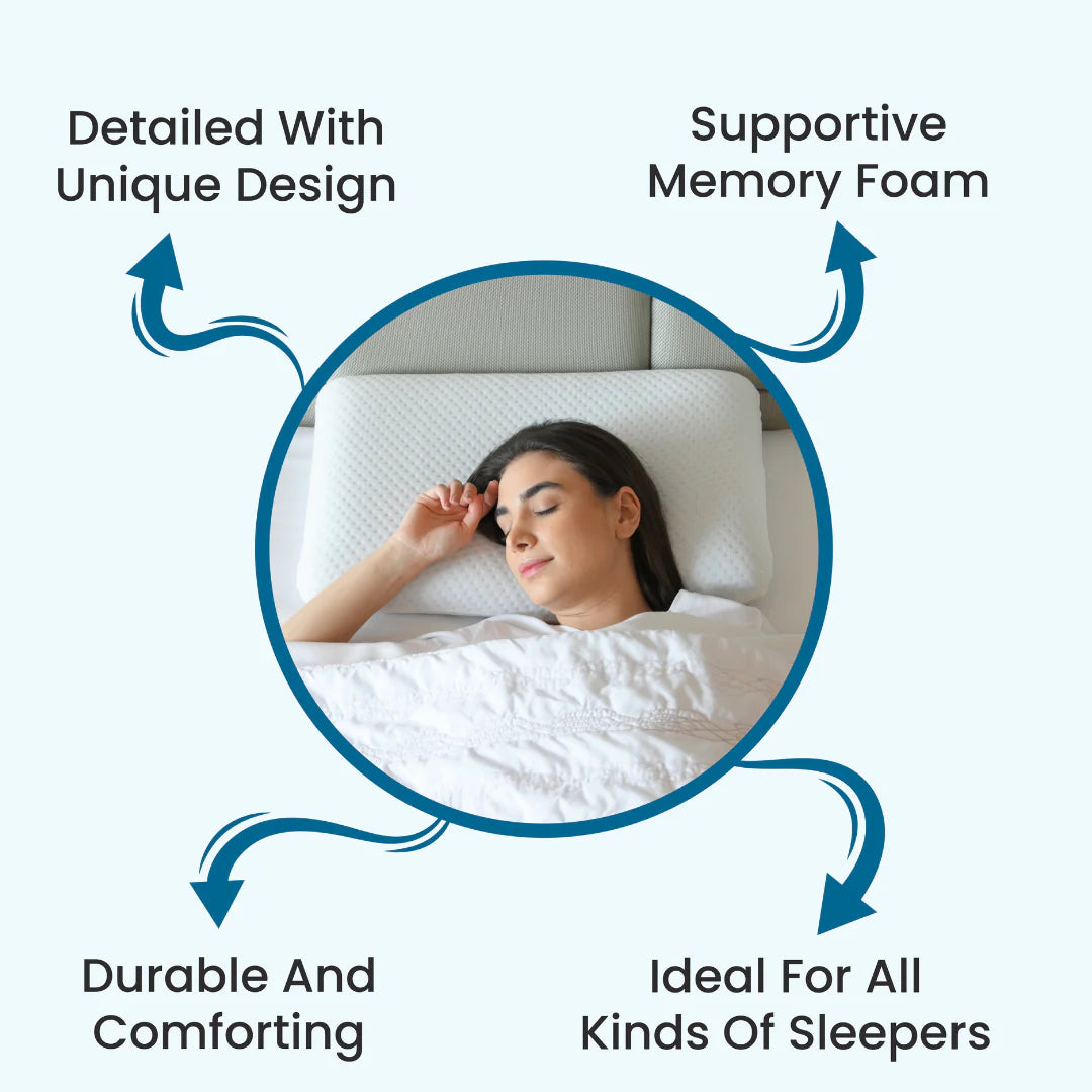 ventilated gel memory foam pillow