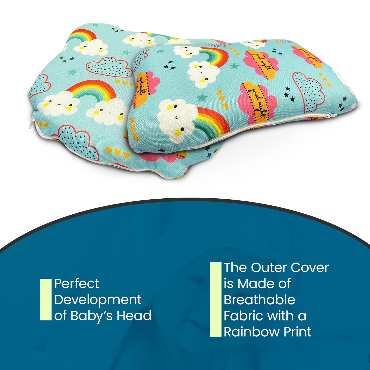 Kids Rainbow Pillow (Combo)