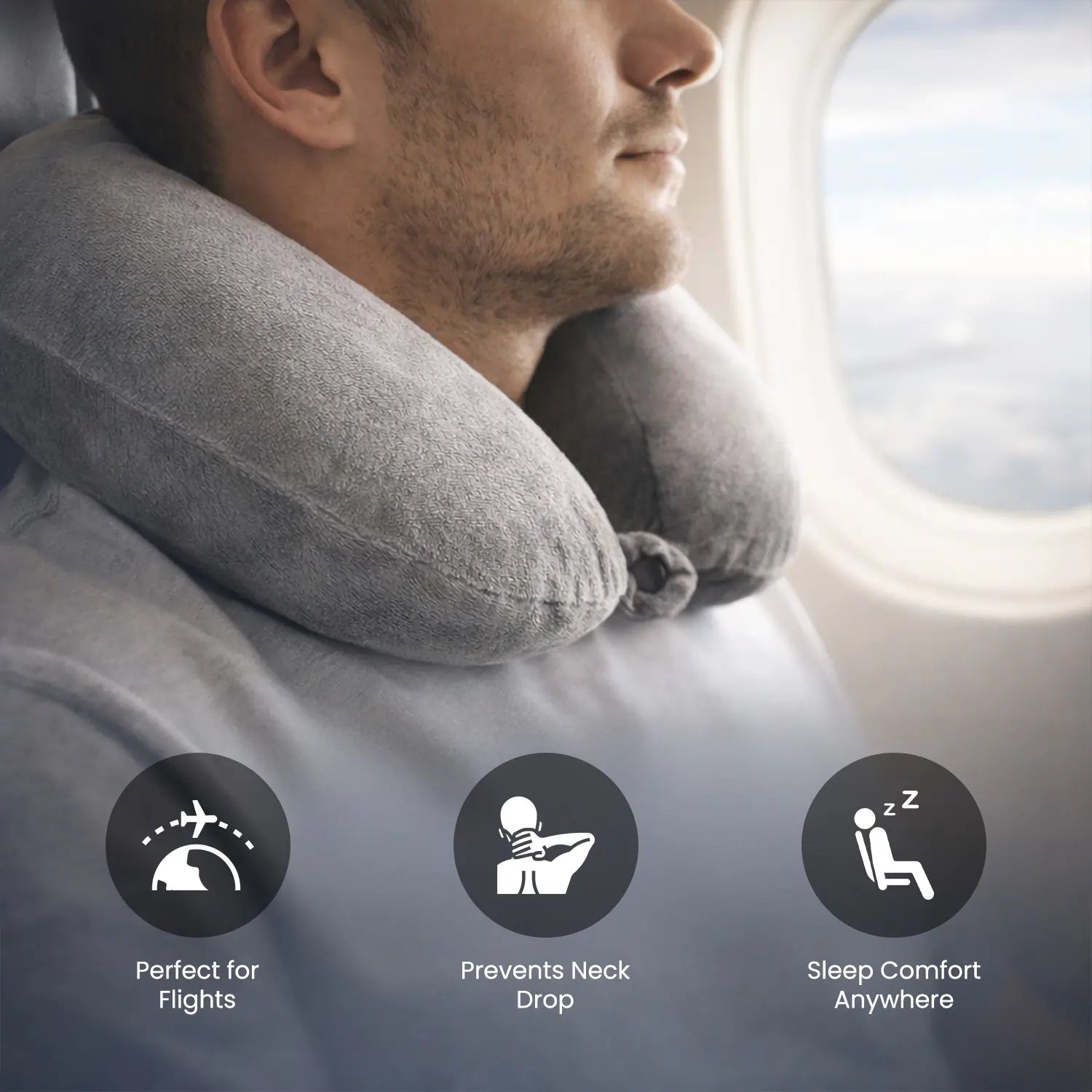 Microfiber Travel Pillow (Pack of 2)