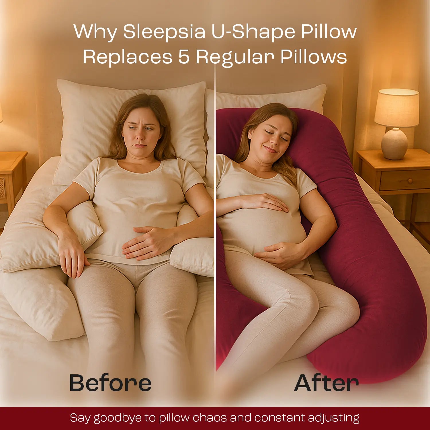 u shaped pregnancy pillow