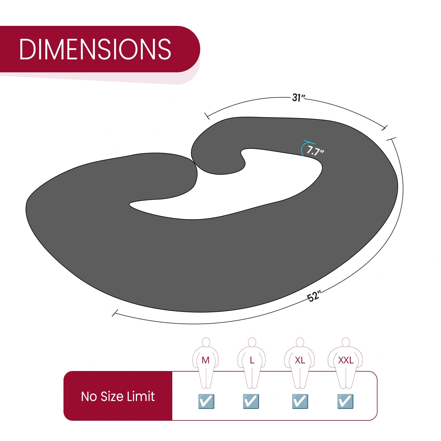 C-Shape Pregnancy Pillow