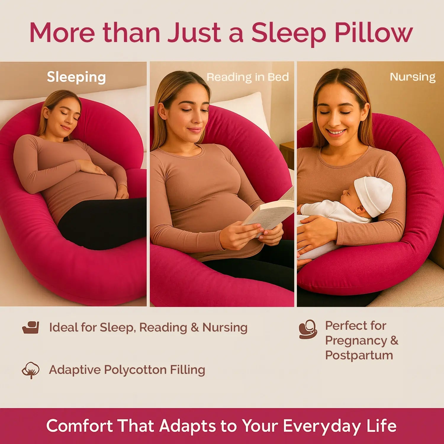 C-Shape Pregnancy Pillow