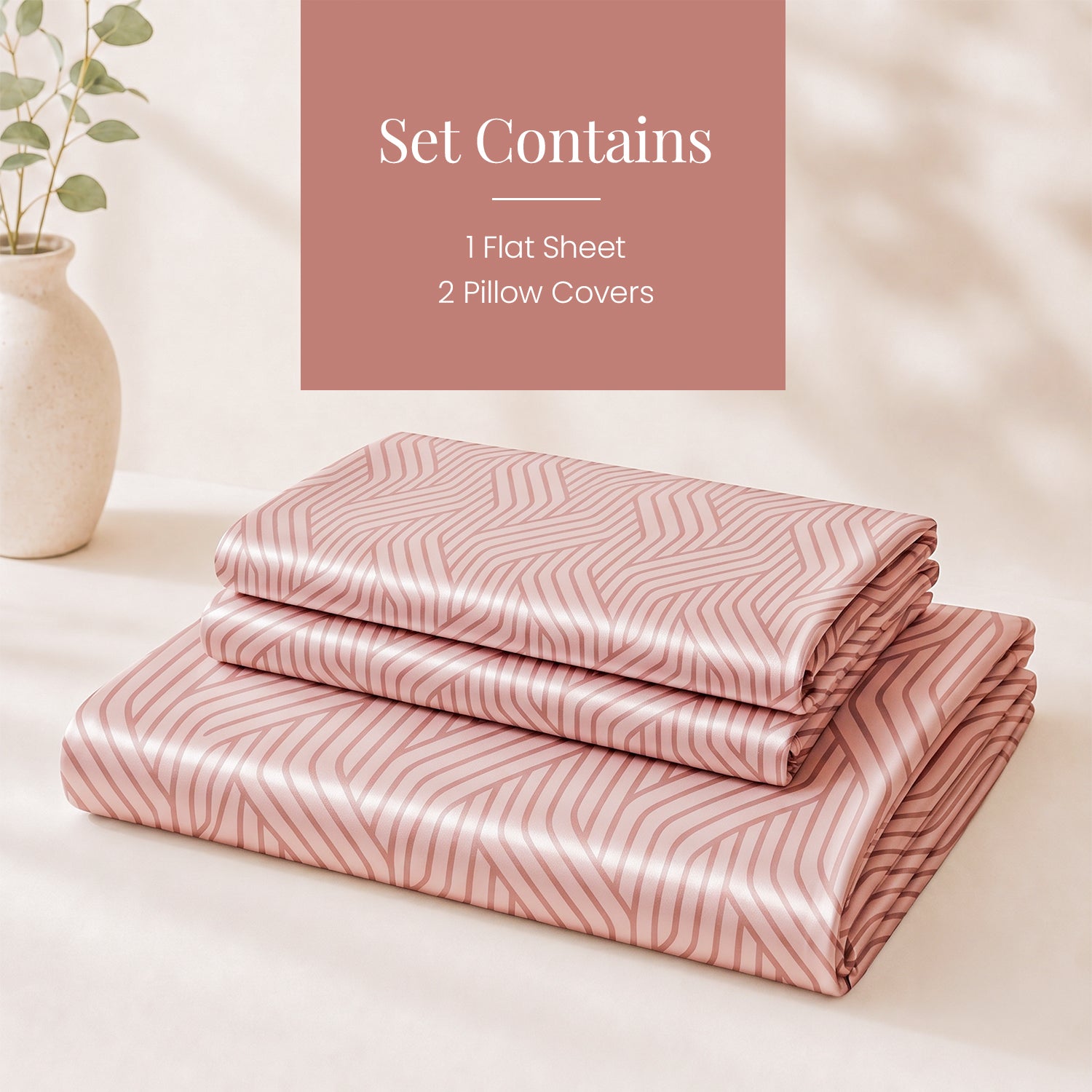 Champagne Waves Satin Bedsheet
