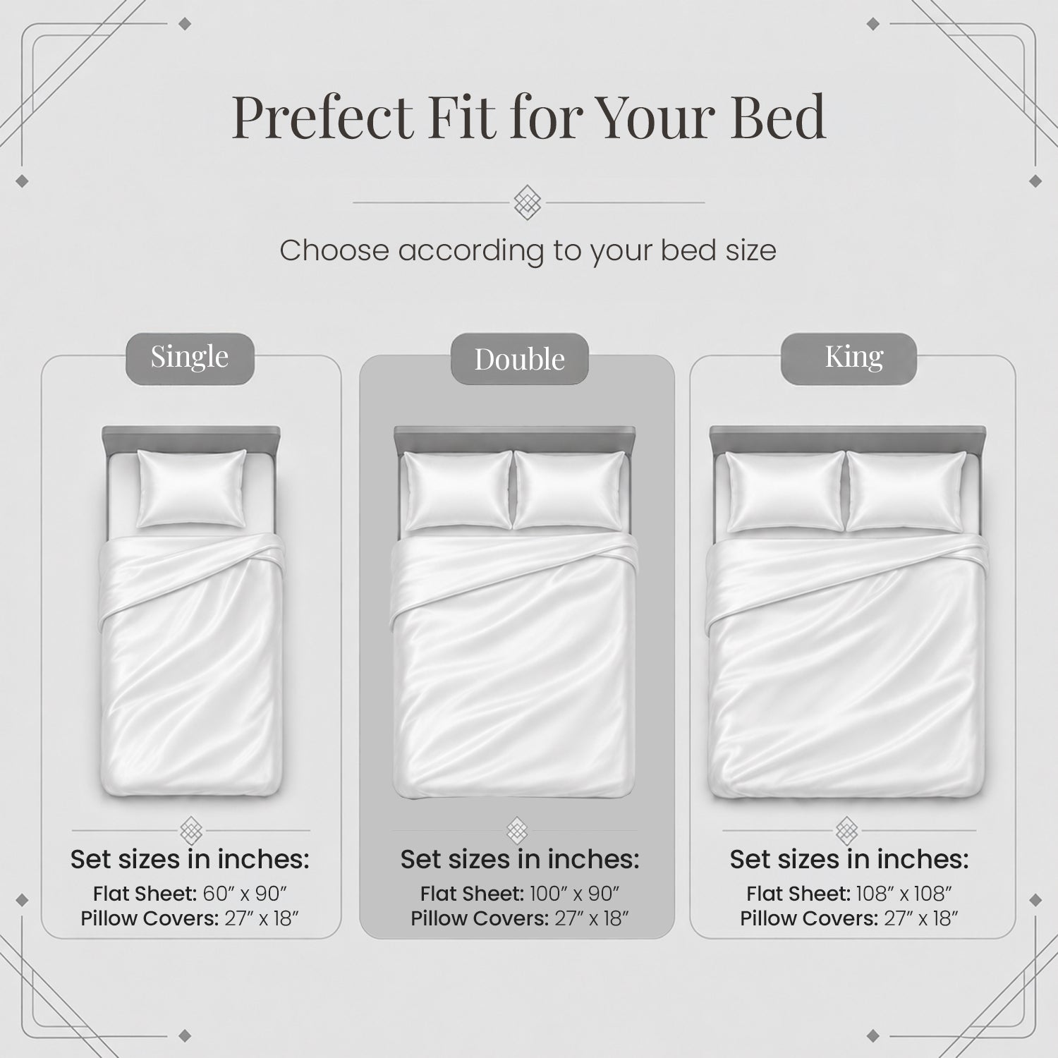 Cocoa Waves Satin Bedsheet