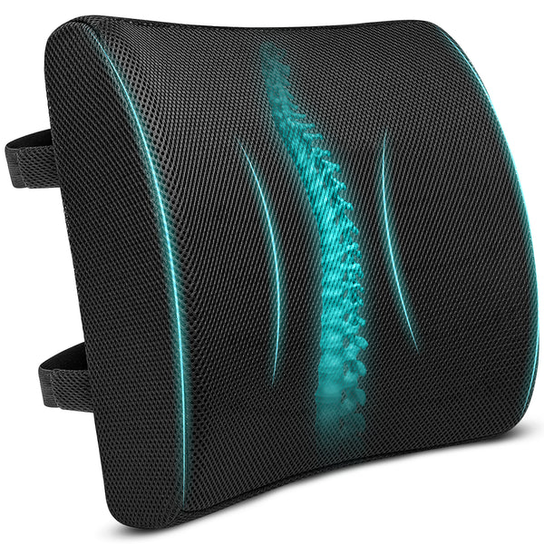 Half Lumbar Support Pillow for Chair Back Support, Posture Correction & Lower Spine Relief