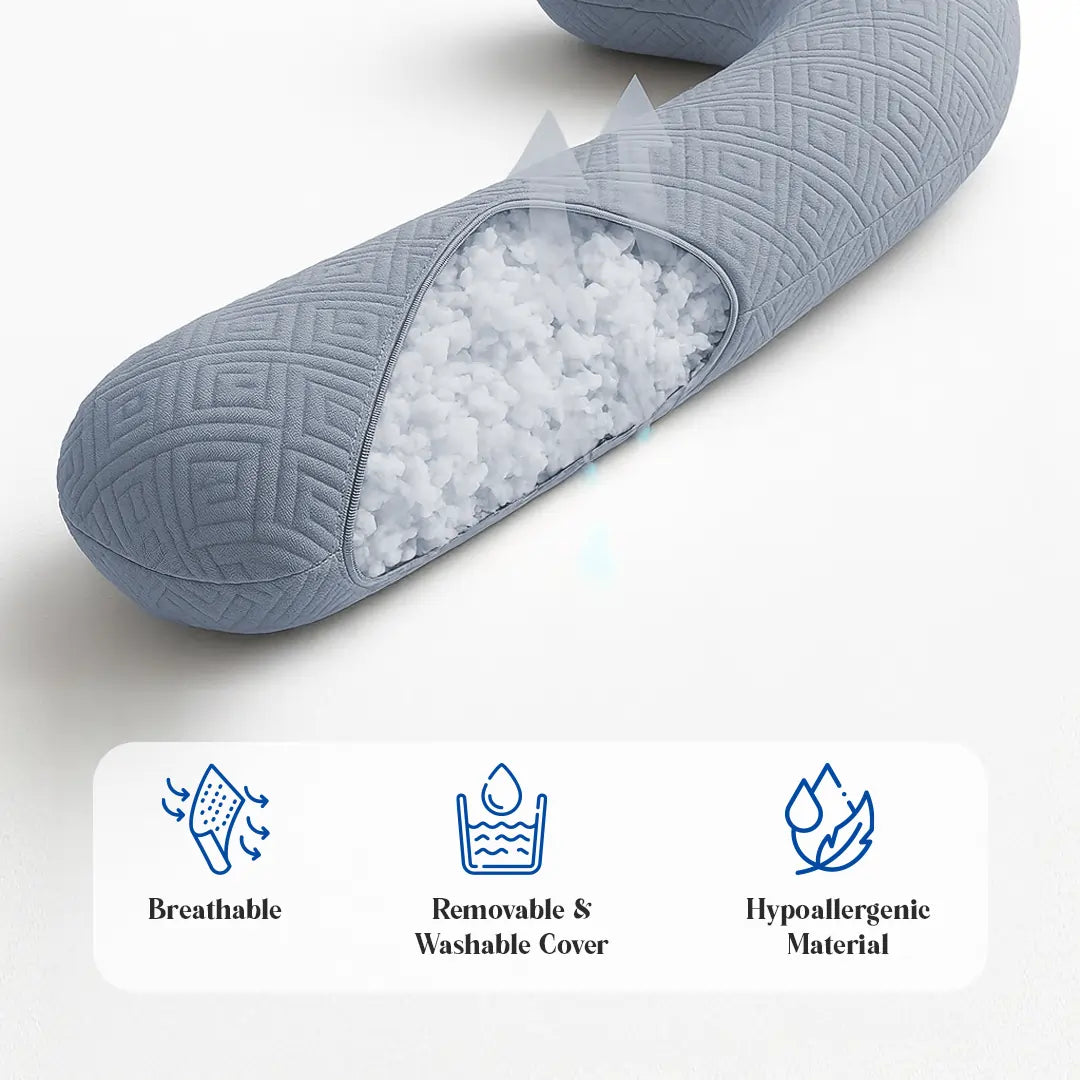 J-Shape Pregnancy Pillow