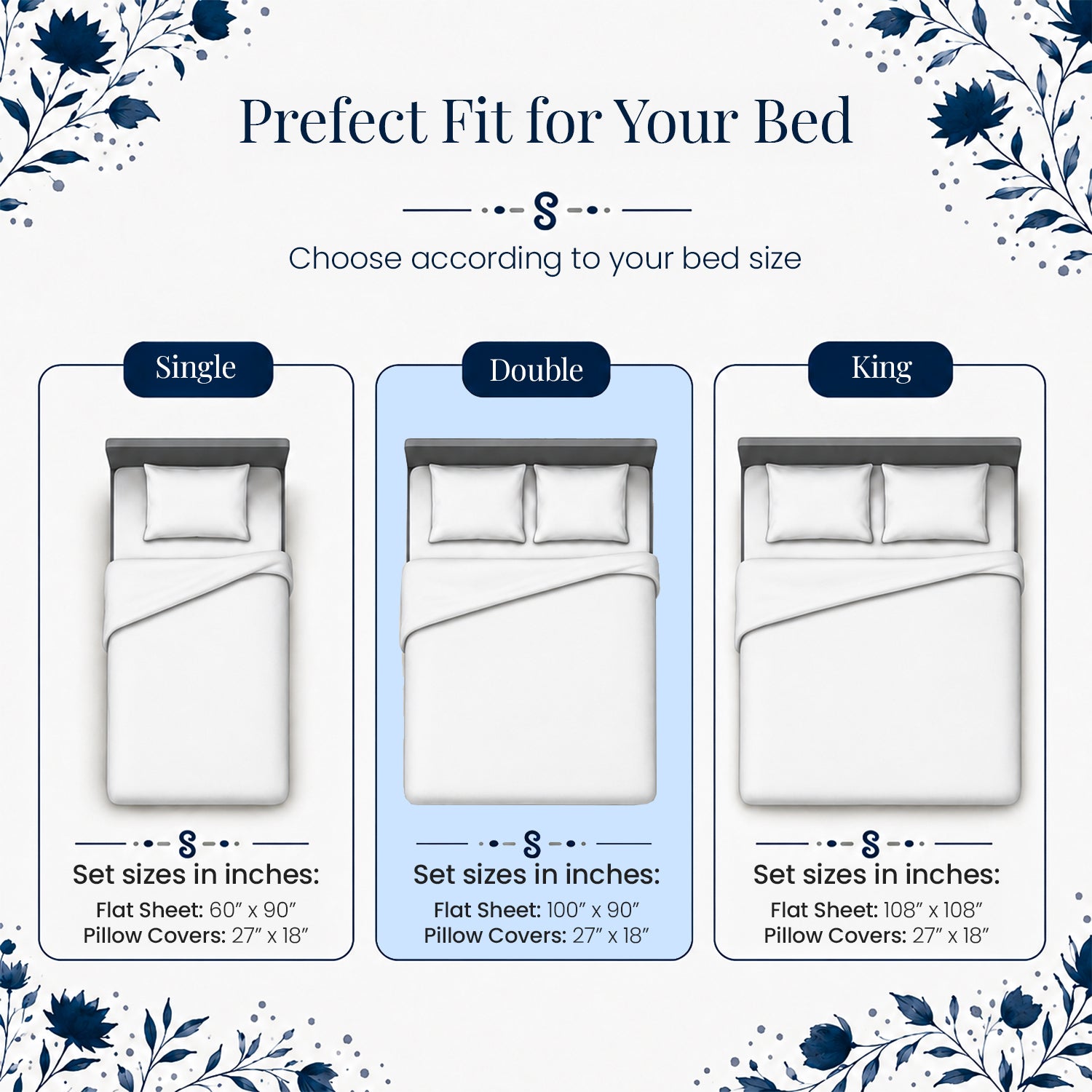 Midnight Blooms Bedsheet