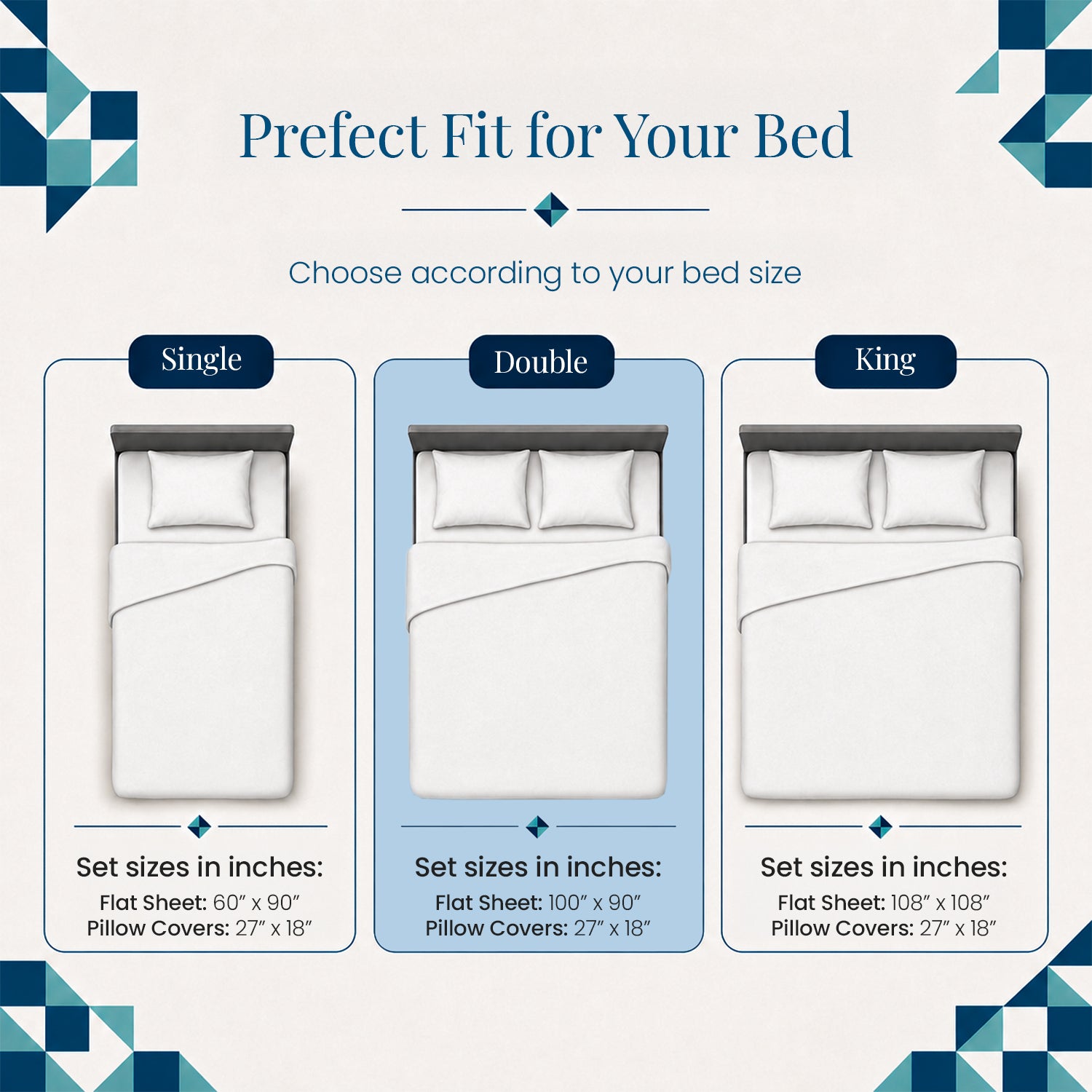 Window Maze in Teal-Blue Bedsheet