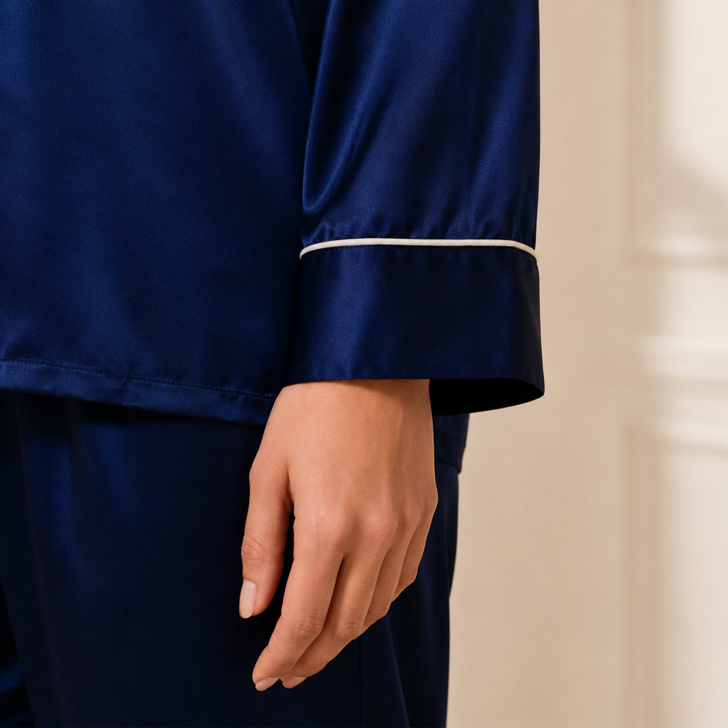 Navy Satin
