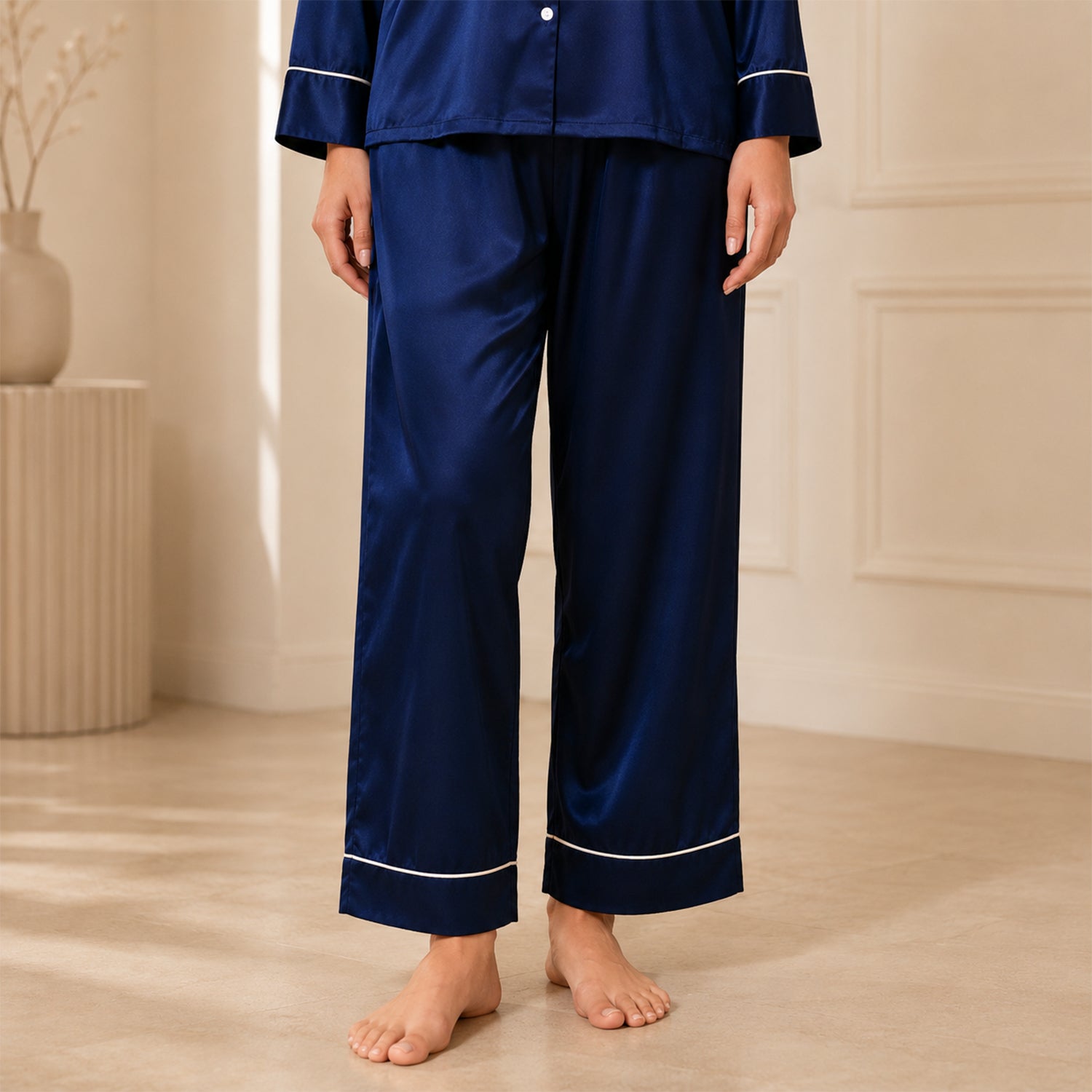 Navy Satin