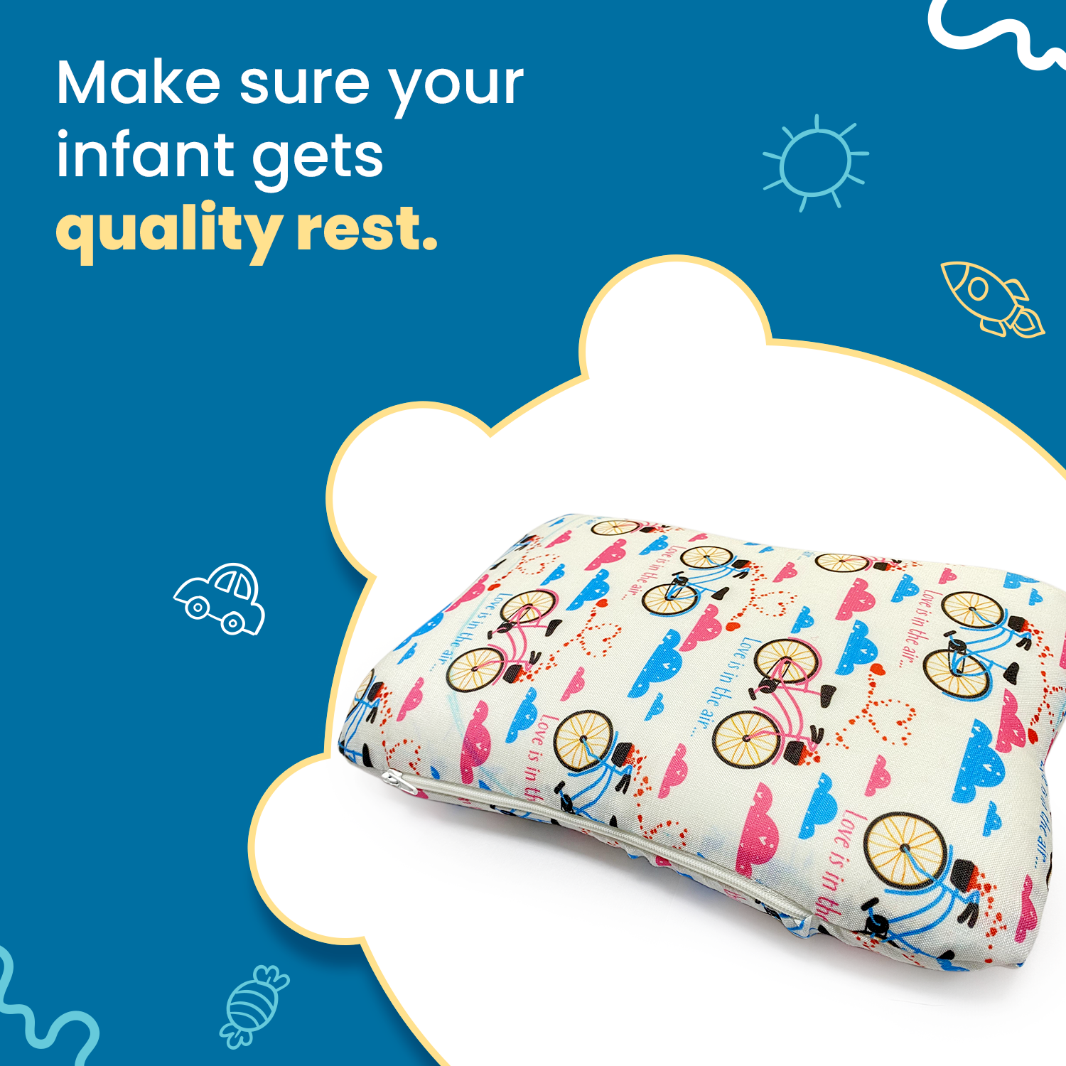 Kid's Butterfly Shape Memory Foam Pillow