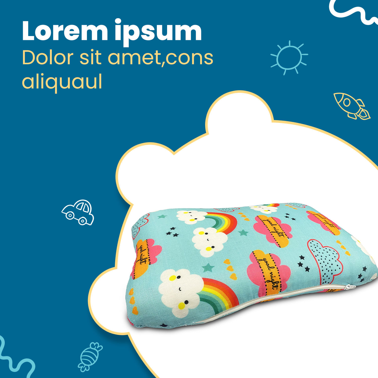 Butterfly Shaped Baby Pillow