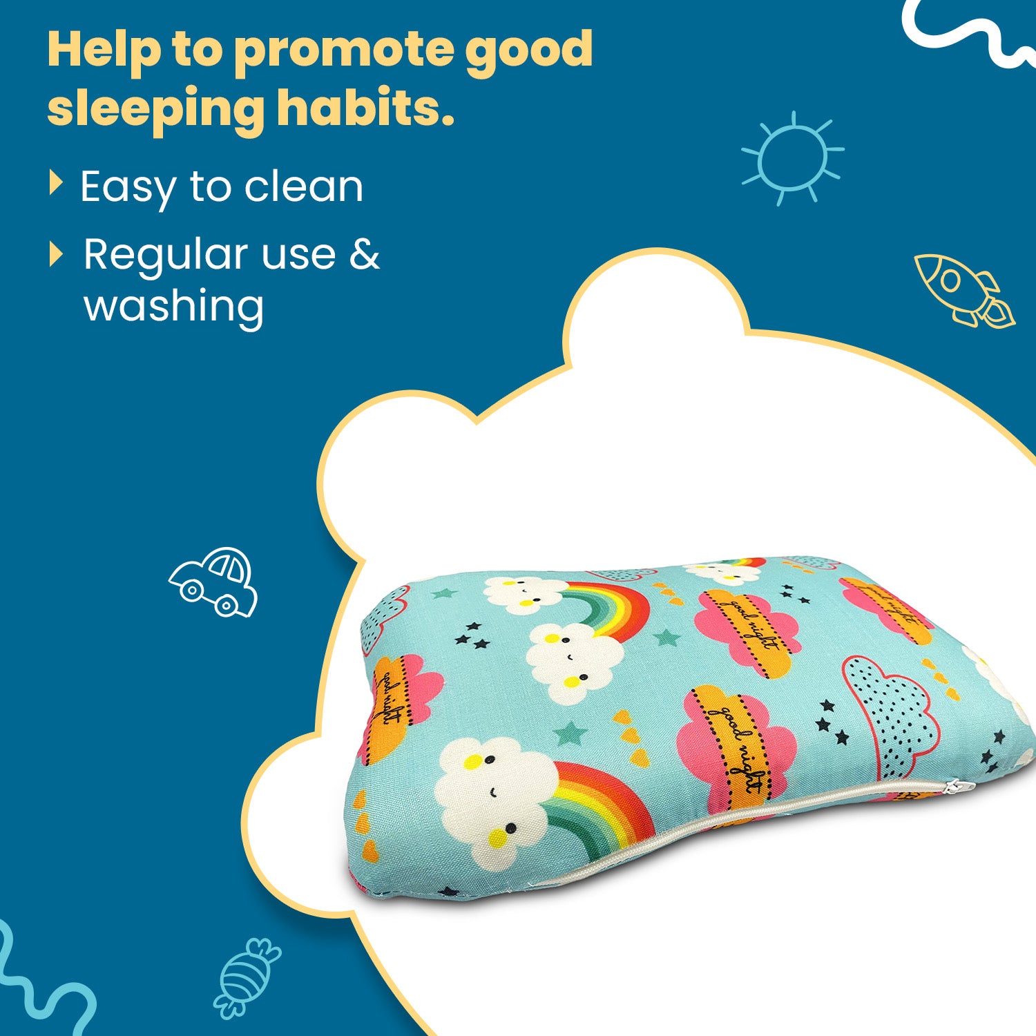 Kid's Butterfly Shape Memory Foam Pillow