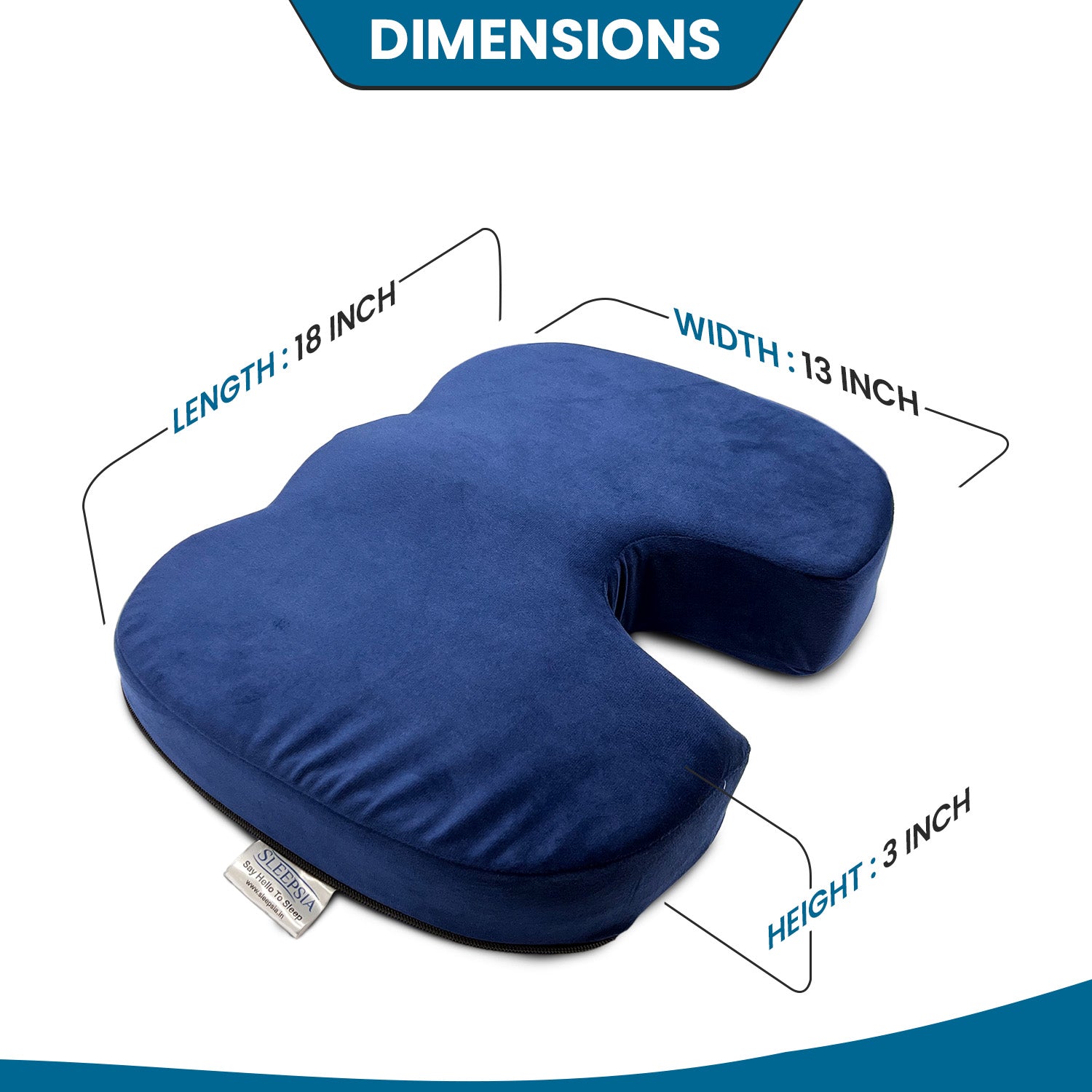 Coccyx Pillow Orthopedic Foam Ventilated Seat Cushion