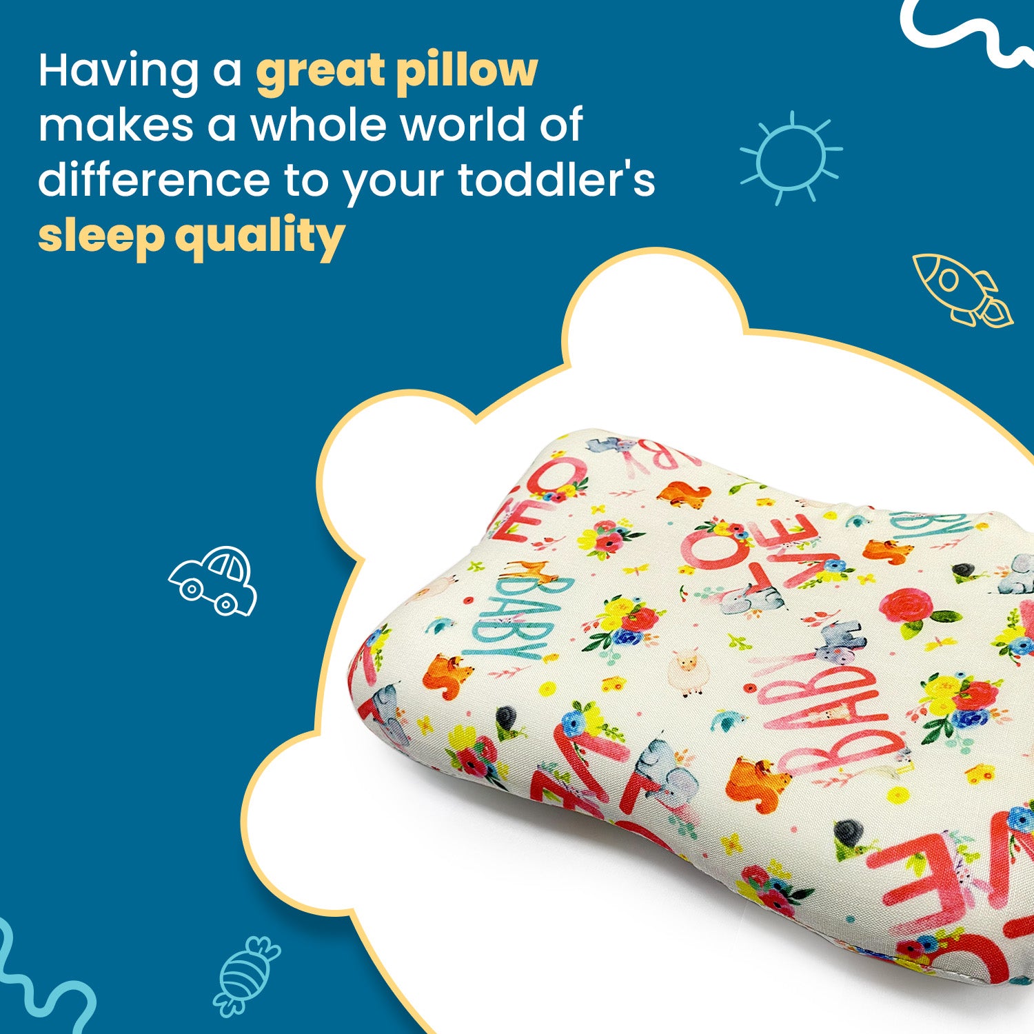 Kid's Butterfly Shape Memory Foam Pillow