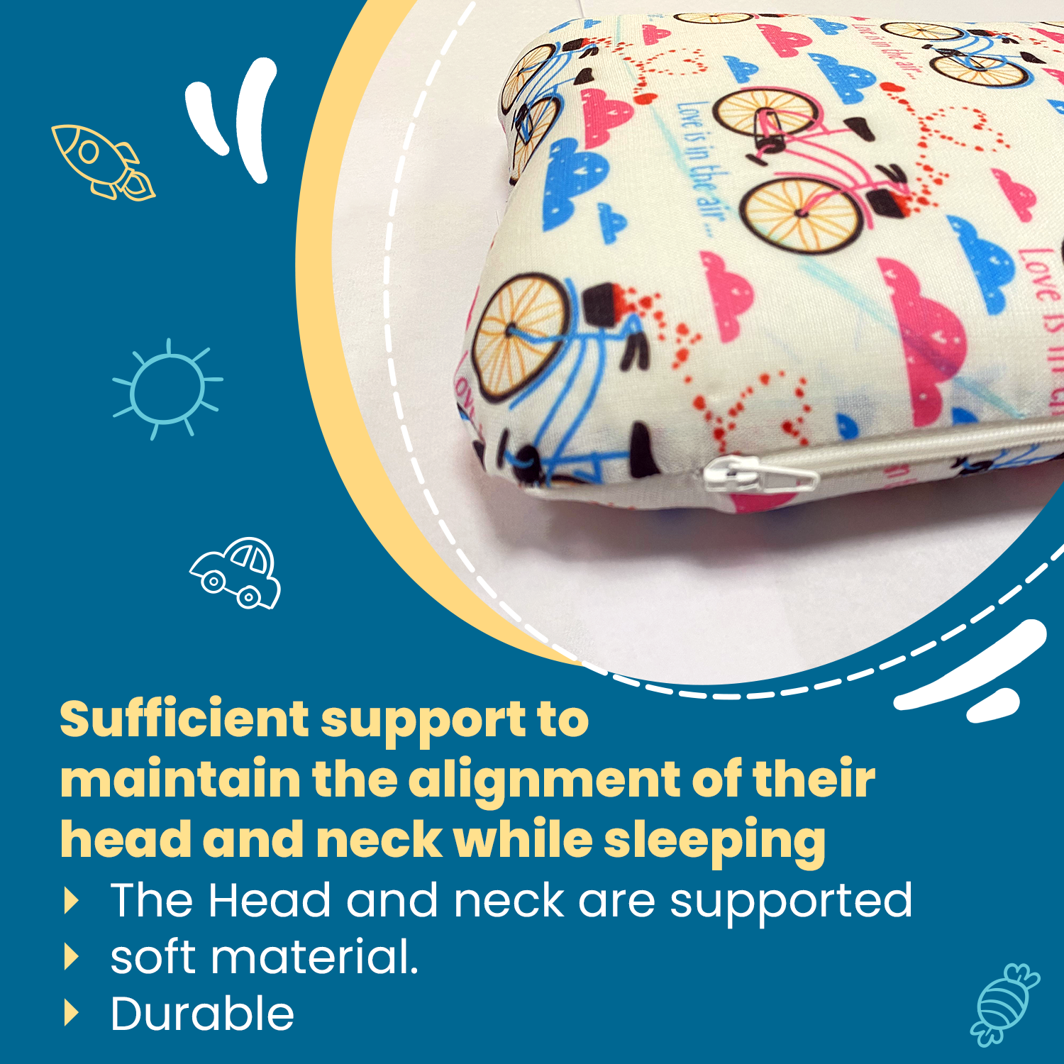 Kid's Butterfly Shape Memory Foam Pillow