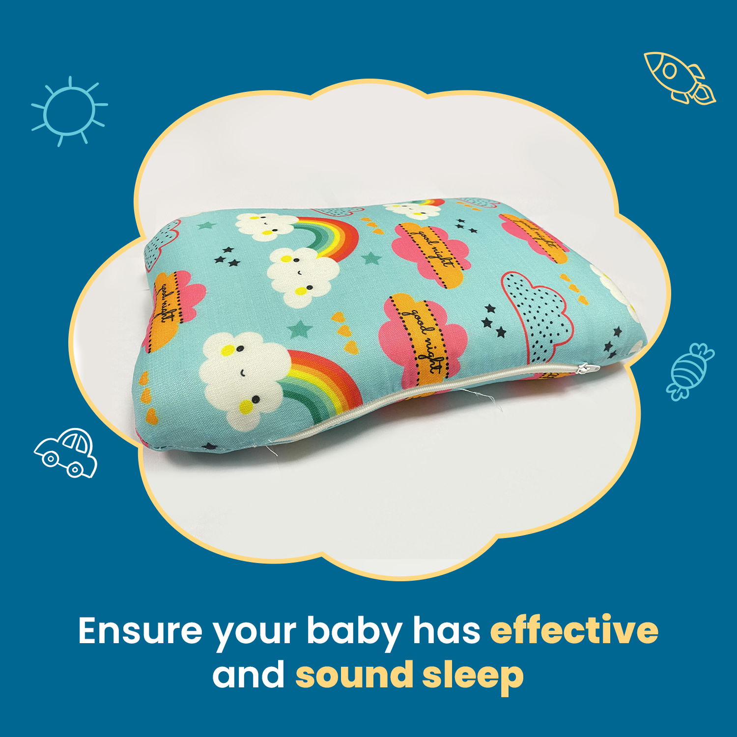 Kid's Butterfly Shape Memory Foam Pillow