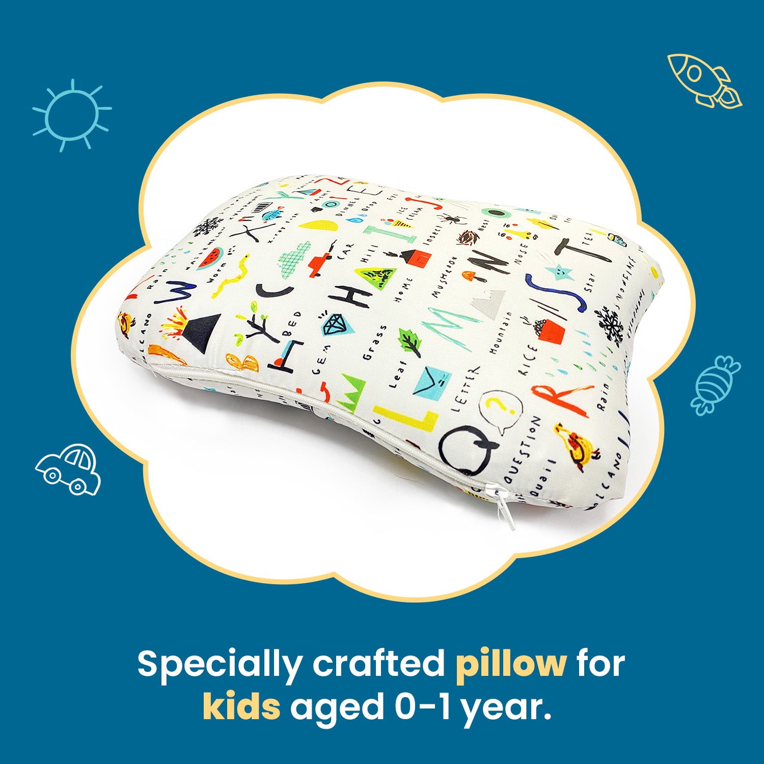 Kid's Butterfly Shape Memory Foam Pillow