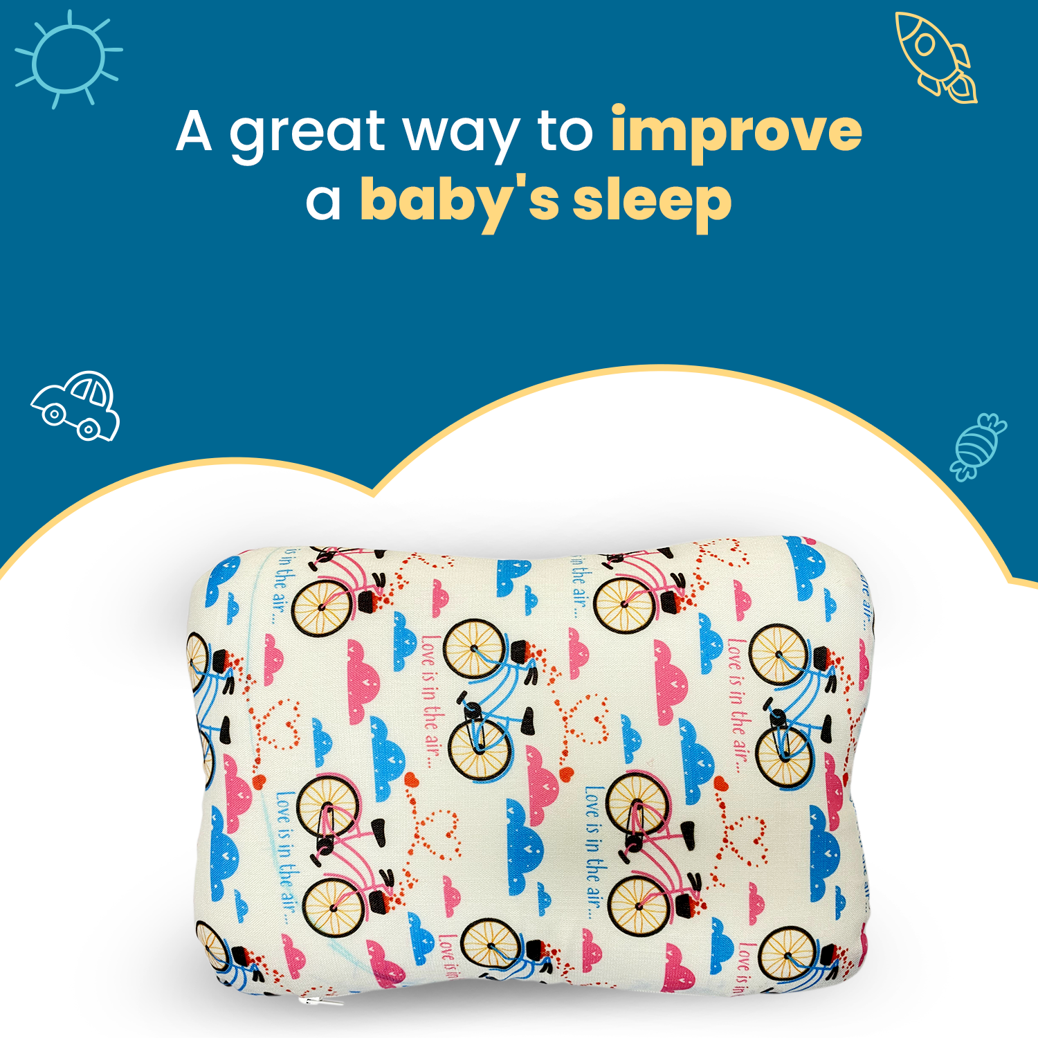 Kid's Butterfly Shape Memory Foam Pillow