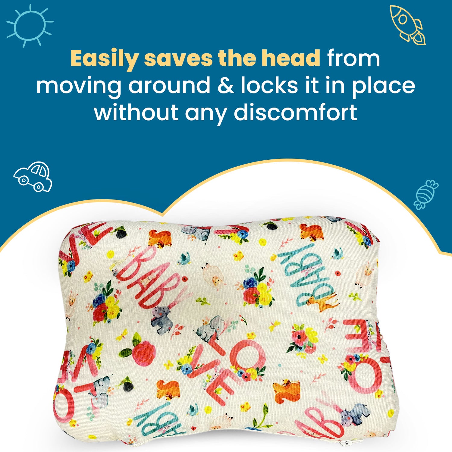 Kid's Butterfly Shape Memory Foam Pillow