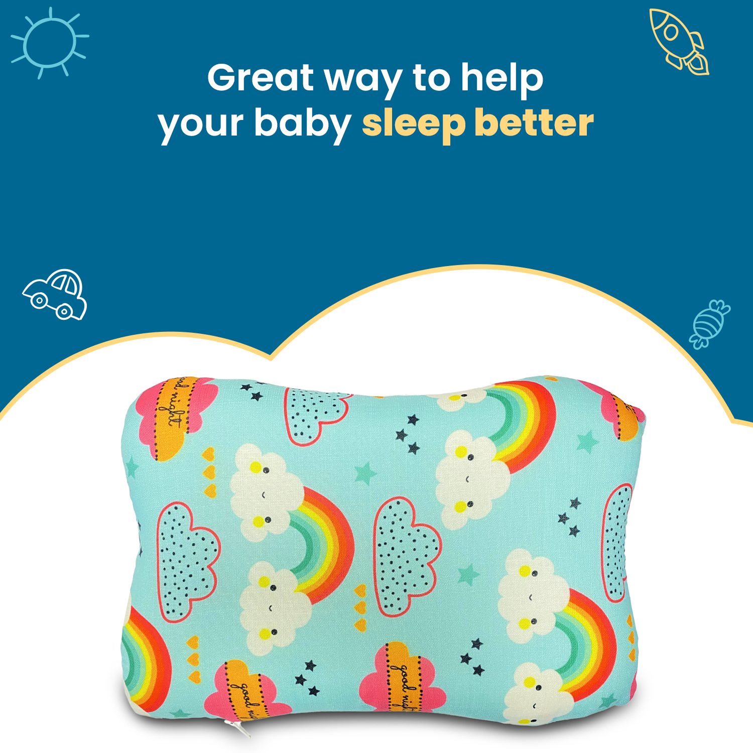 Butterfly Shaped Baby Pillow