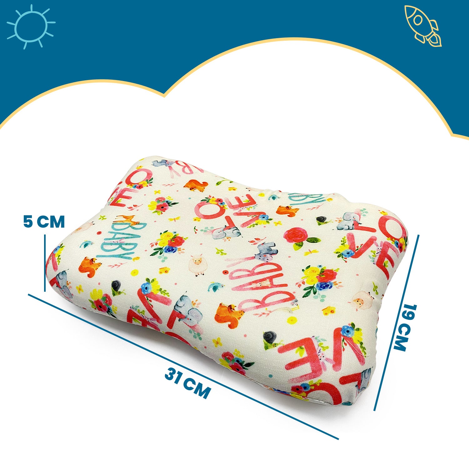 Kid's Butterfly Shape Memory Foam Pillow