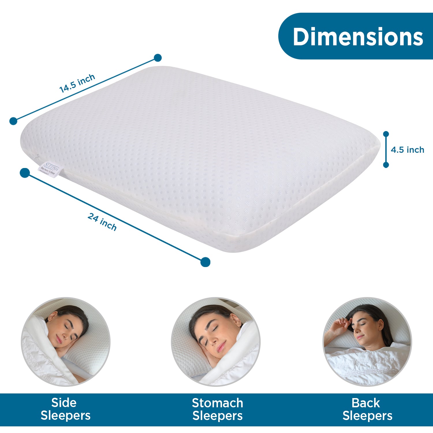 Orthopedic Gel Infused Ventilated Memory Foam Cervical Pillow