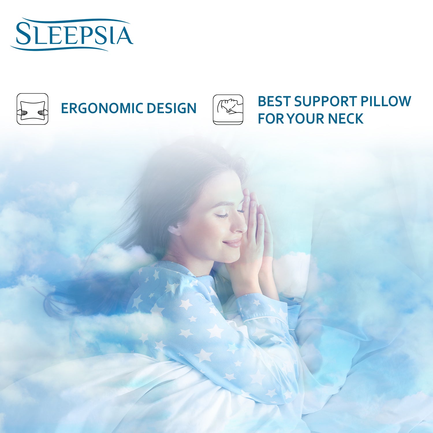 Gel Infused Thick Memory Foam Pillow for Neck Pain