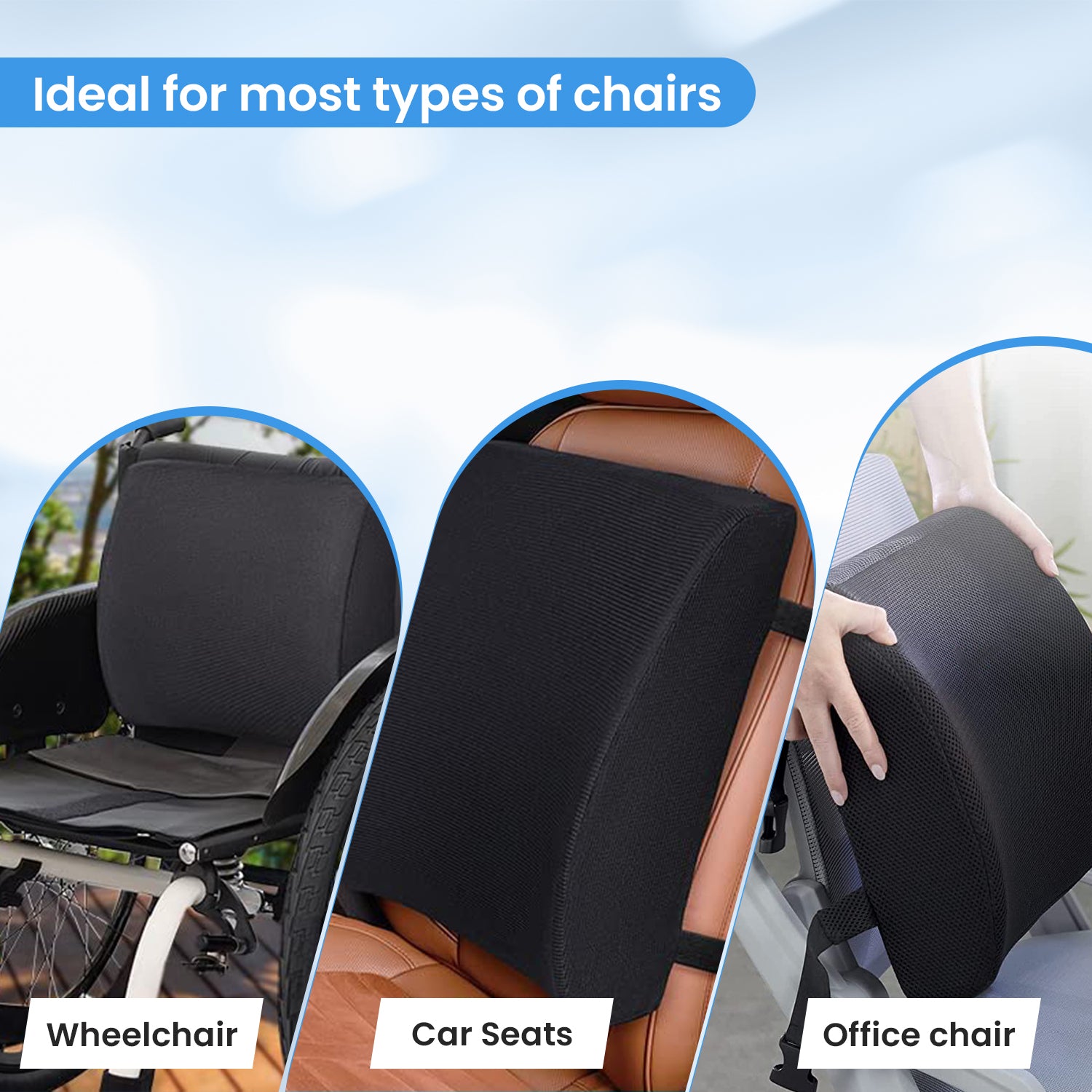 Half Lumbar Backrest Pillow