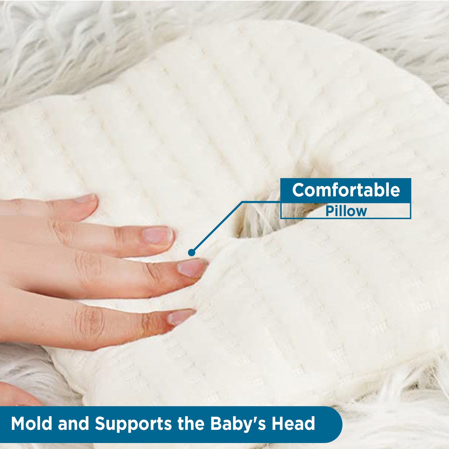 Baby Pillow for Head Baby Head Shape Pillow Kids Cat Shape Pillow