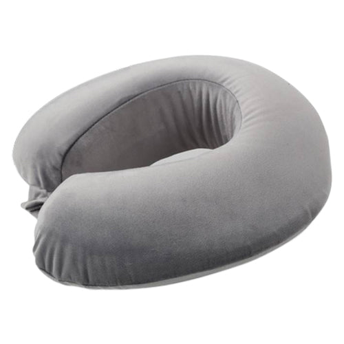 Super-Soft Memory Foam Travel Pillow - Velvet Fabric