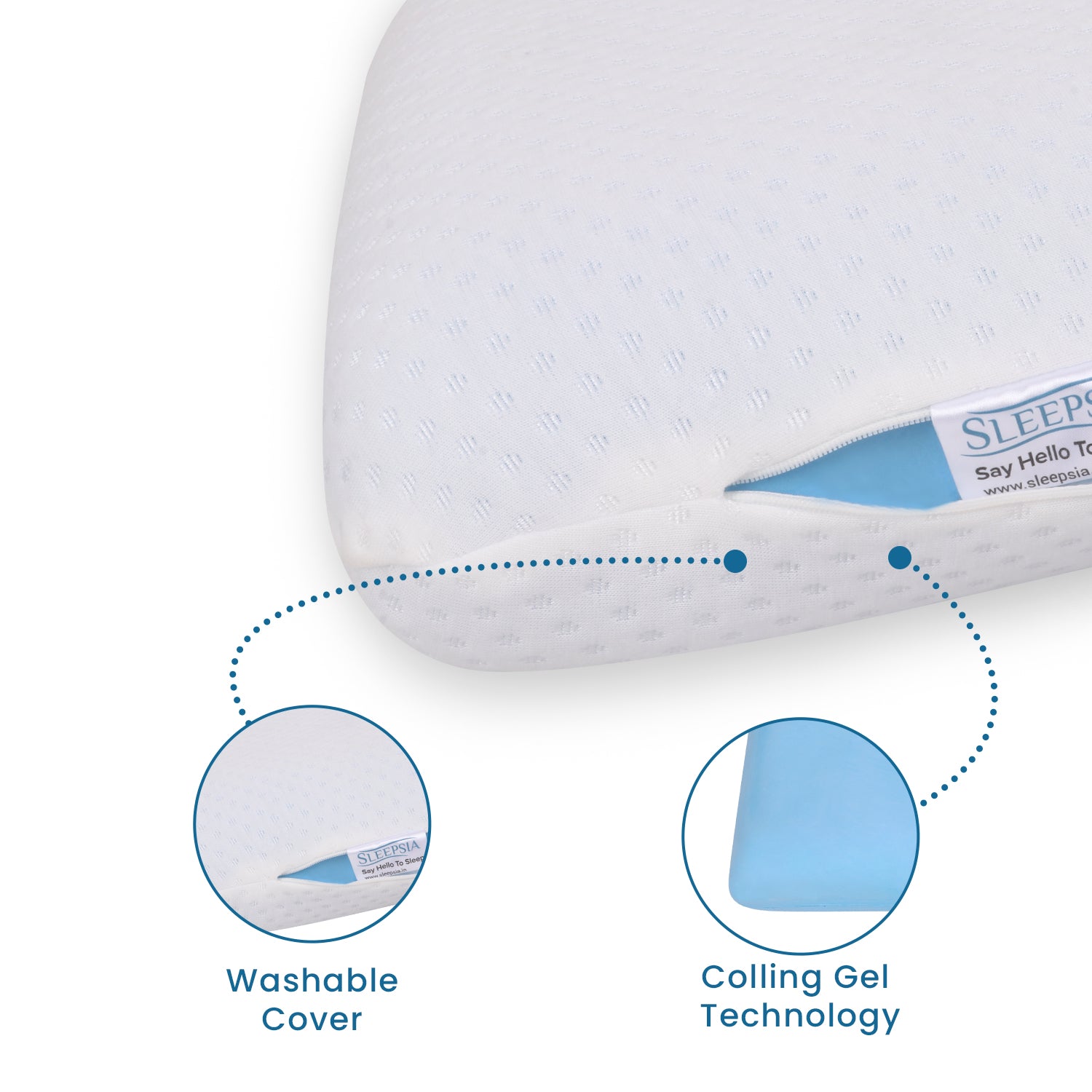 Orthopedic Gel Infused Memory Foam Cervical Pillow