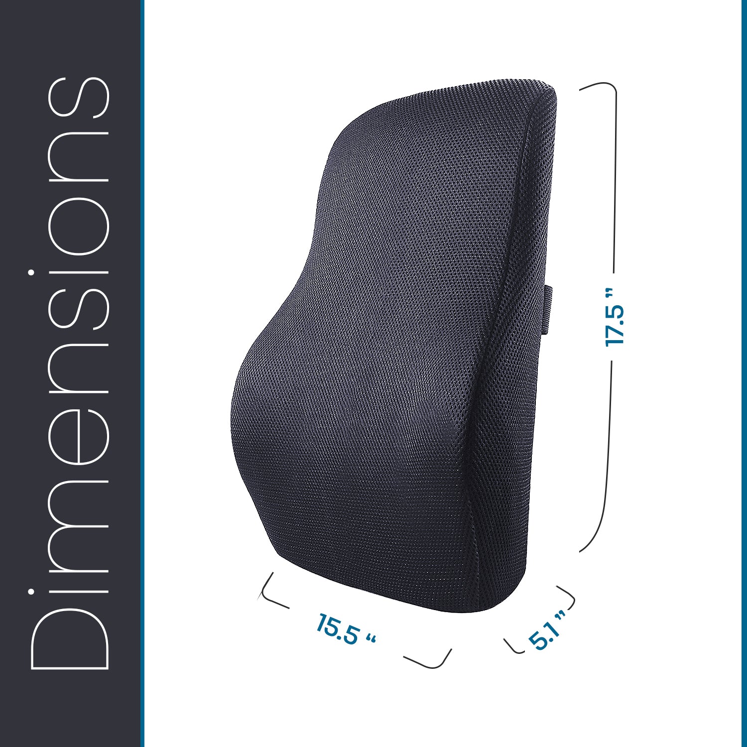 Lumbar Support Pillow Memory Foam Backrest Back Support Cushion