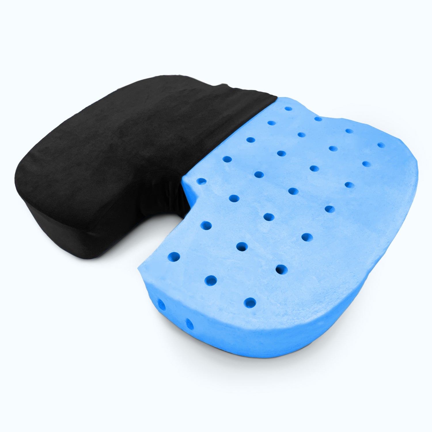 Orthopedic Memory Foam Coccyx  Seat Cushion for Tailbone, Sciatica & Back Pain Relief