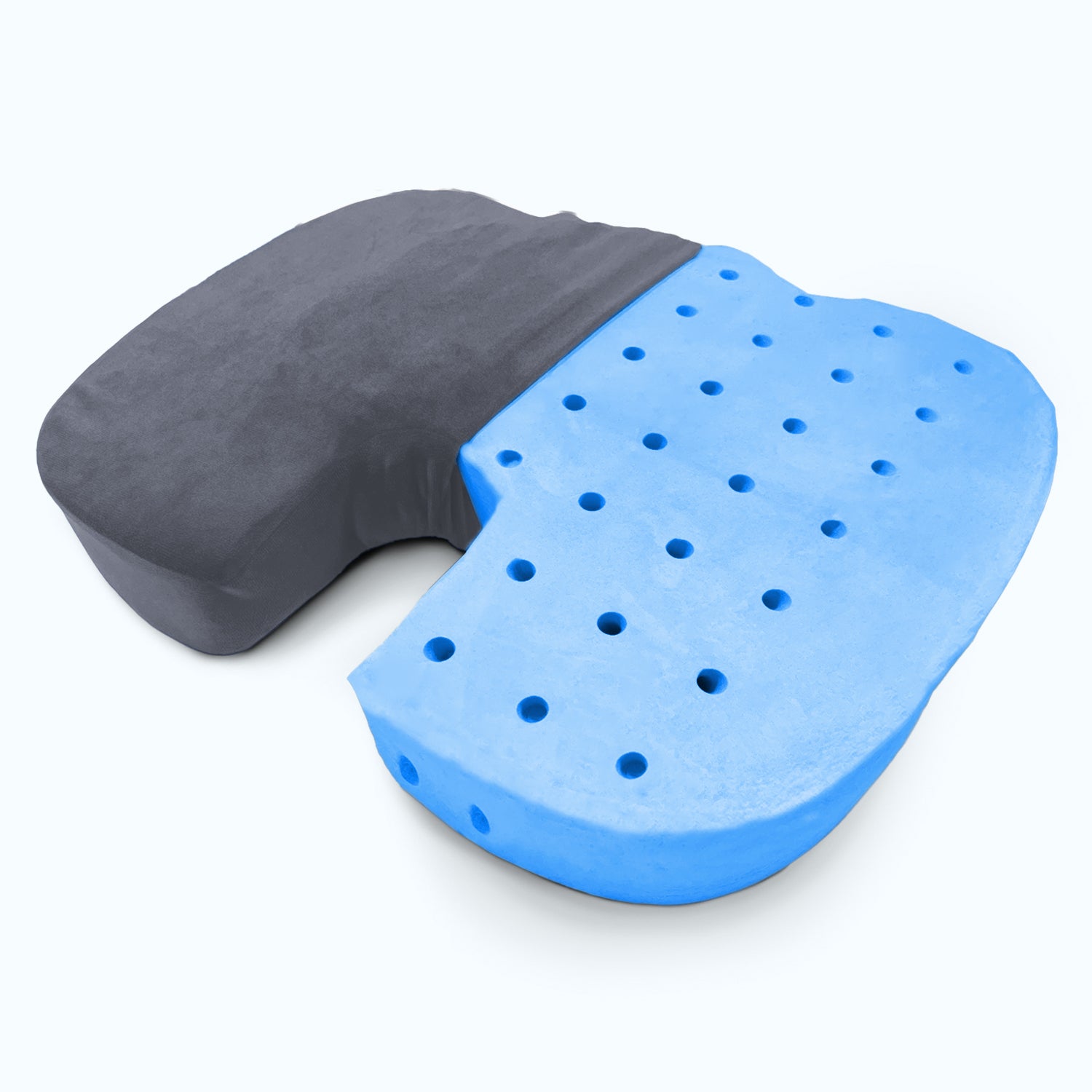 Orthopedic Memory Foam Coccyx  Seat Cushion for Tailbone, Sciatica & Back Pain Relief