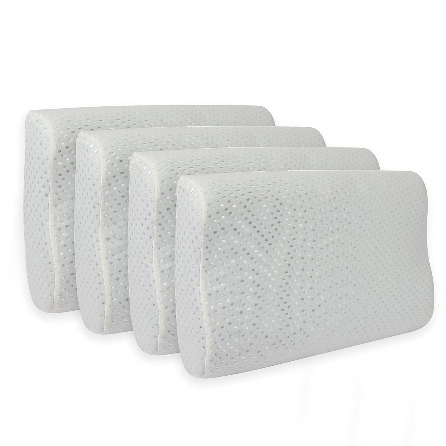 Gel Infused Ventilated Contour Memory Foam Pillow